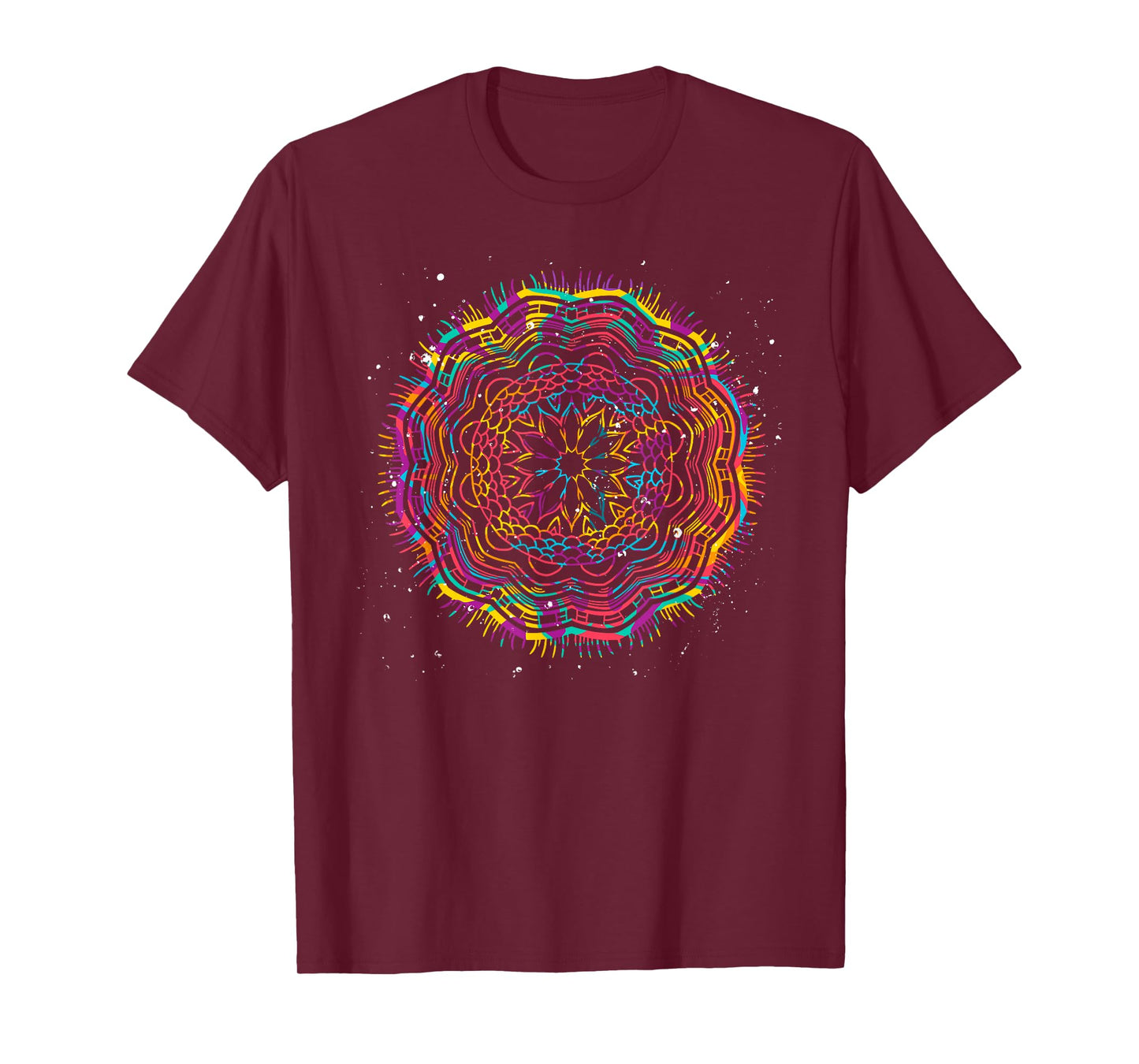 Bohemian Fractal Geometry Yogi Spiritual Mandala T-Shirt