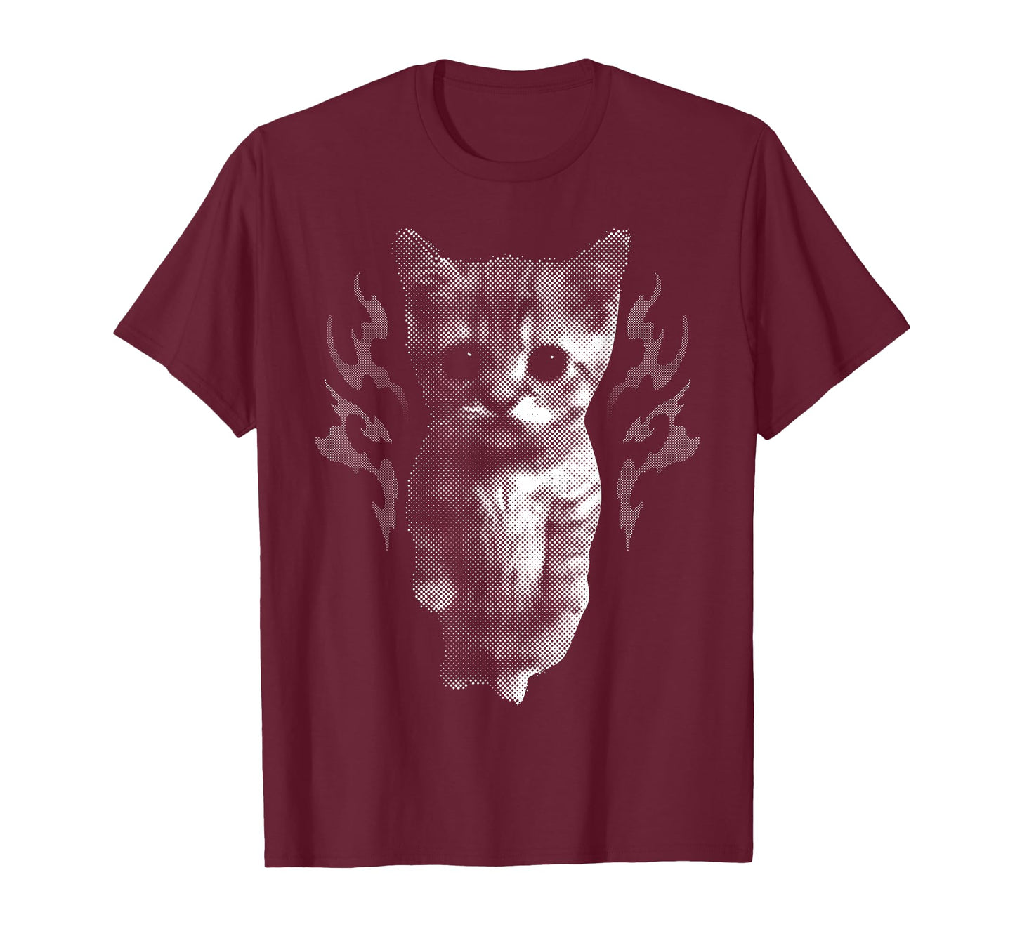 Funny Y2k Retro Cat Silly Vintage Kitten Meme Cat Lover T-Shirt