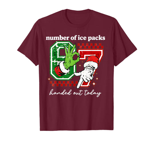 Funny 67 School Nurse for Christmas 6 7 School Nurse Six Sev T-Shirt