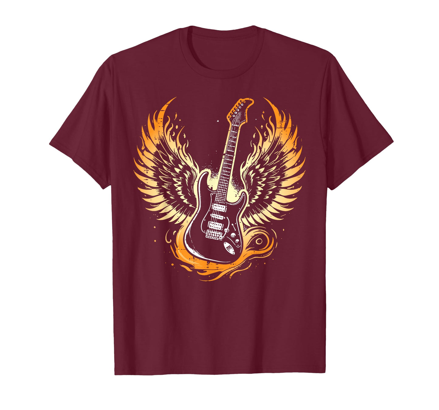 Electric Guitar Wings Cool Rock Punk Guitarist Men Women Kid T-Shirt