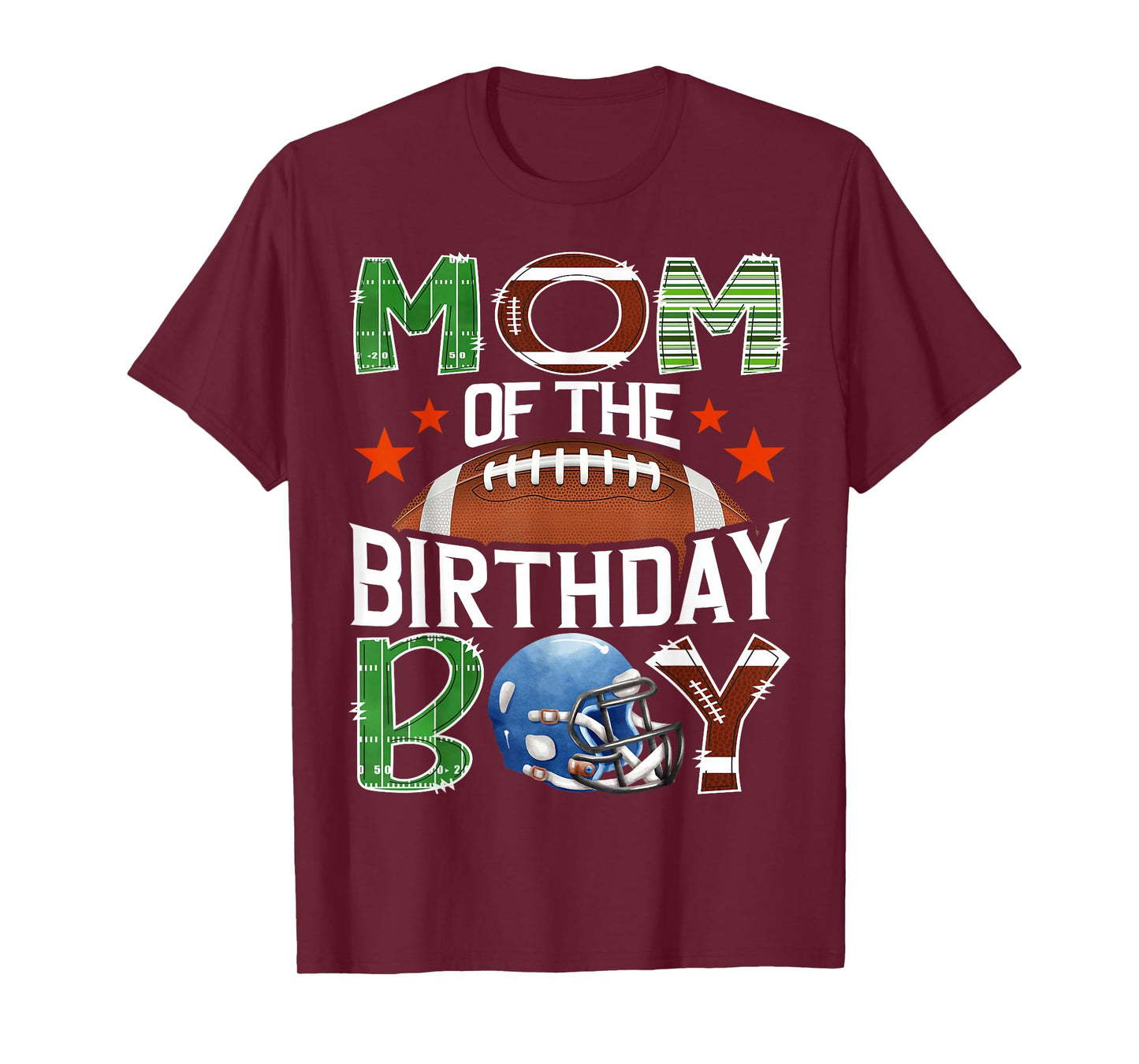 Mom of The Birthday Boy Game Day Football Lover T-Shirt