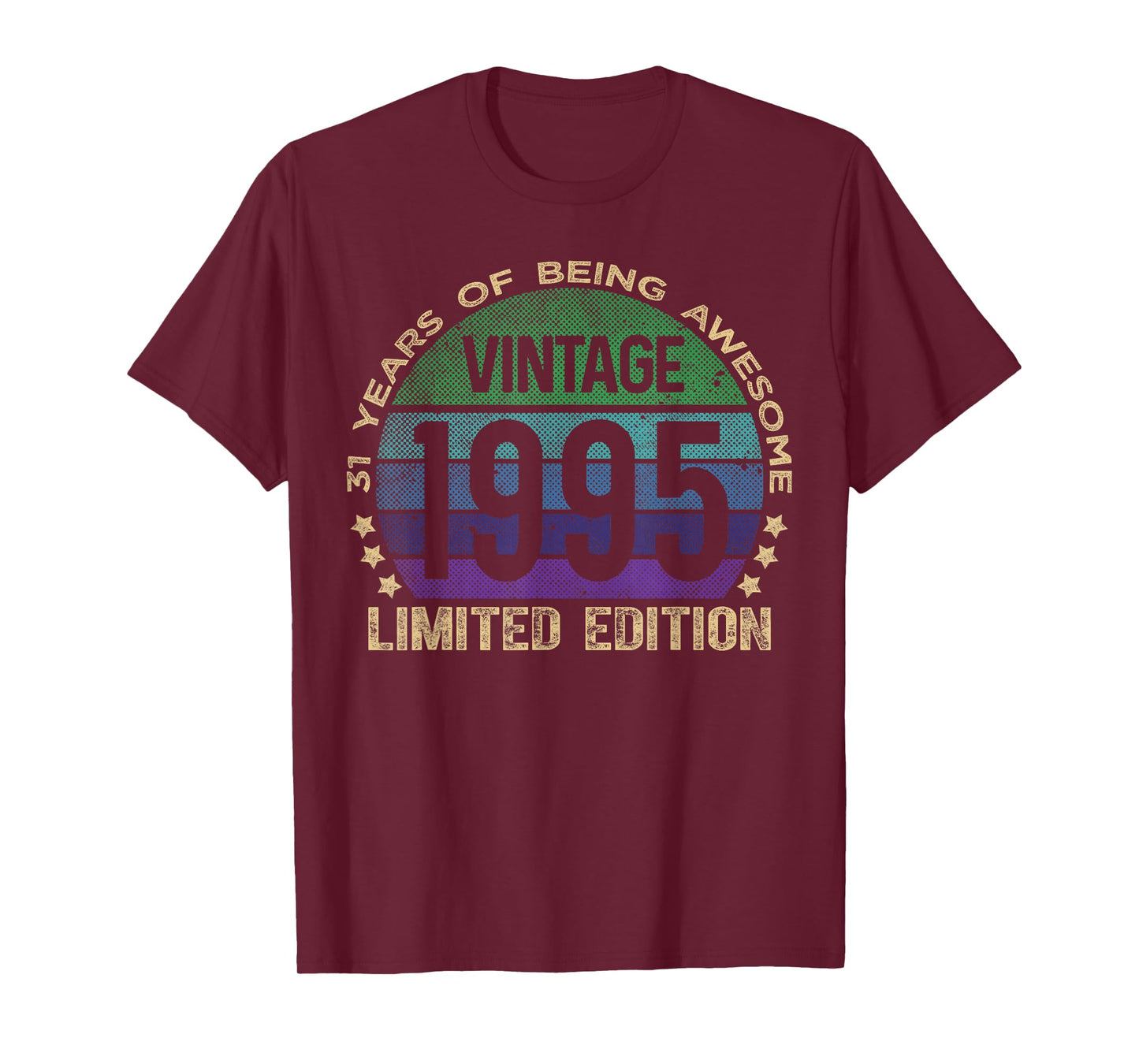 31 Year Old Gifts Vintage 1995 Limited Edition 31st Birthday T-Shirt