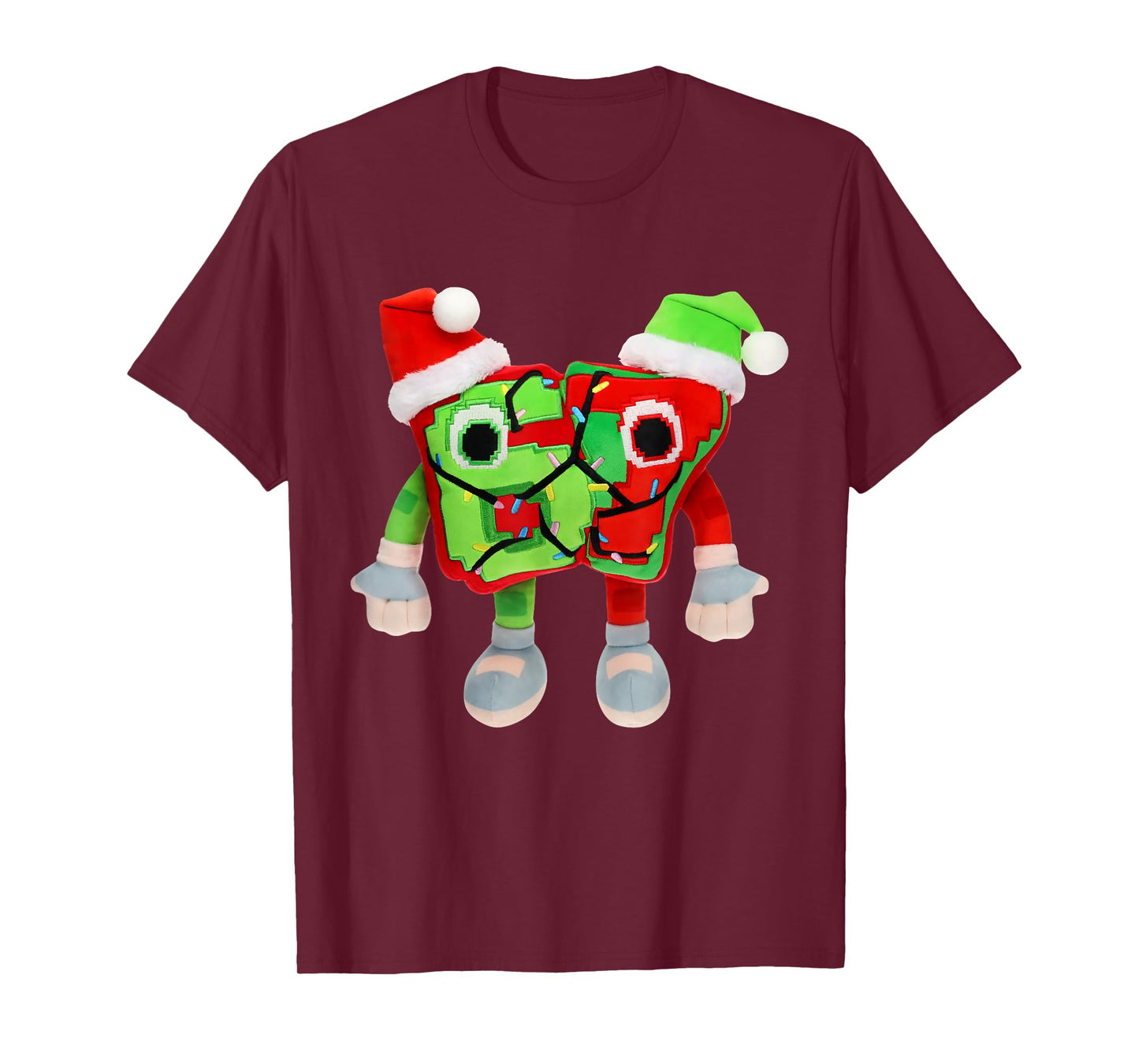 Festive 67 Plush Six Seven 6-7 Brainrot for Boys Kids Teen T-Shirt