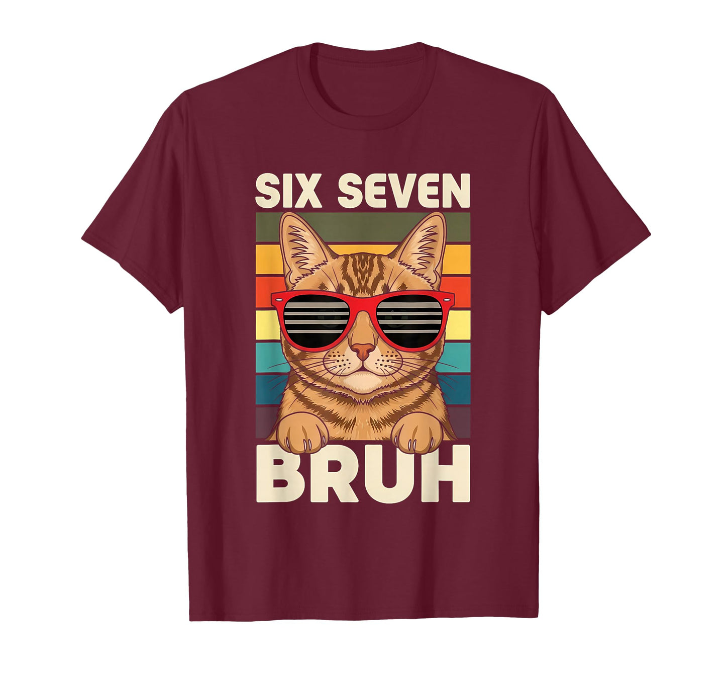 67 Animals Funny 67 Brainrot Youth Kids Cat 67 T-Shirt