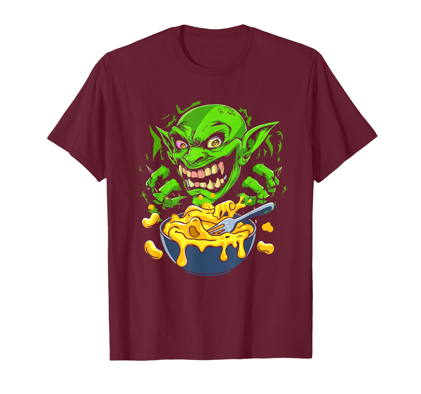 Cheddar Mac And Cheese Troll Goblin T-Shirt
