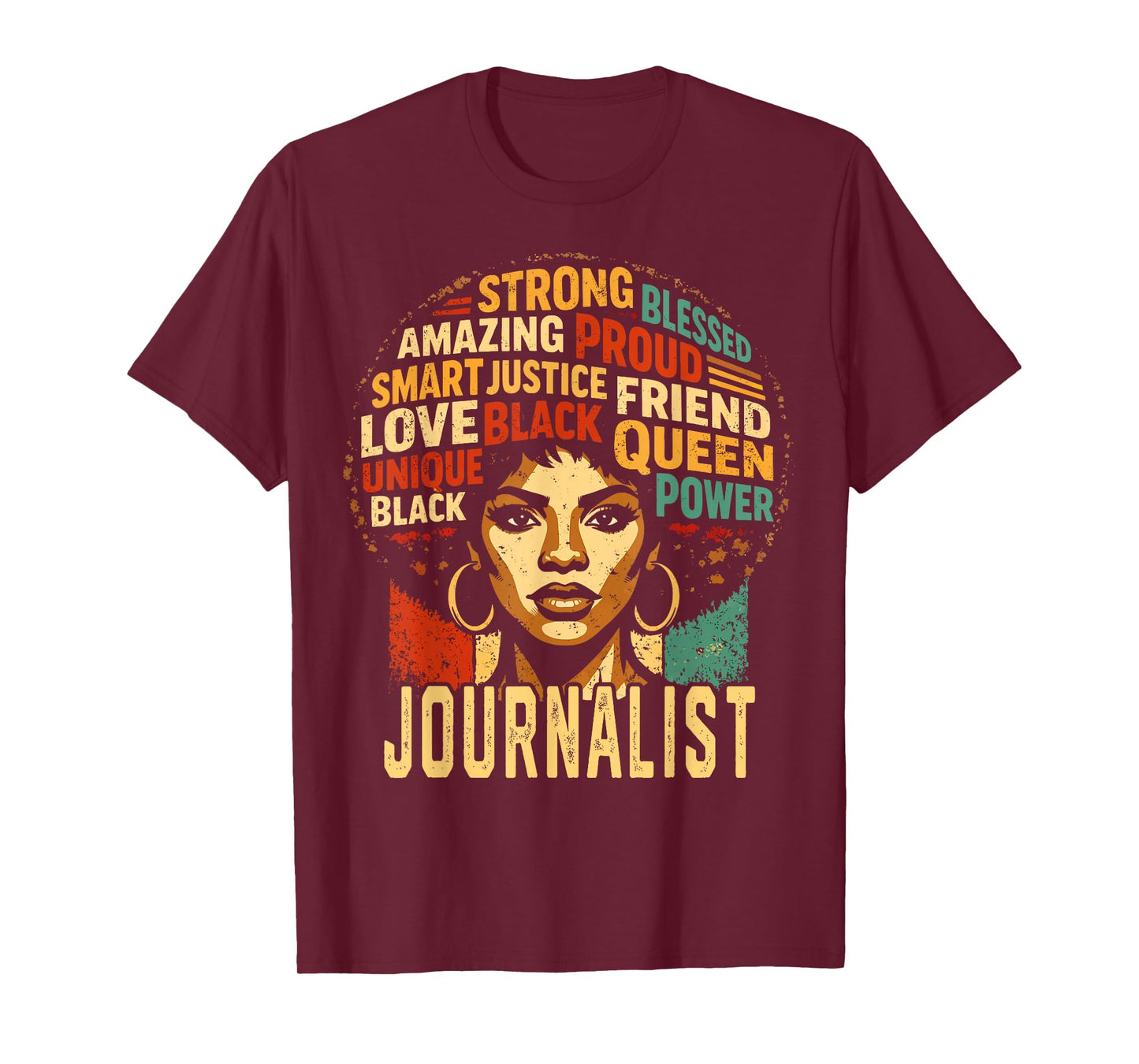 Journalist Black History Month Powerful Black Pride T-Shirt