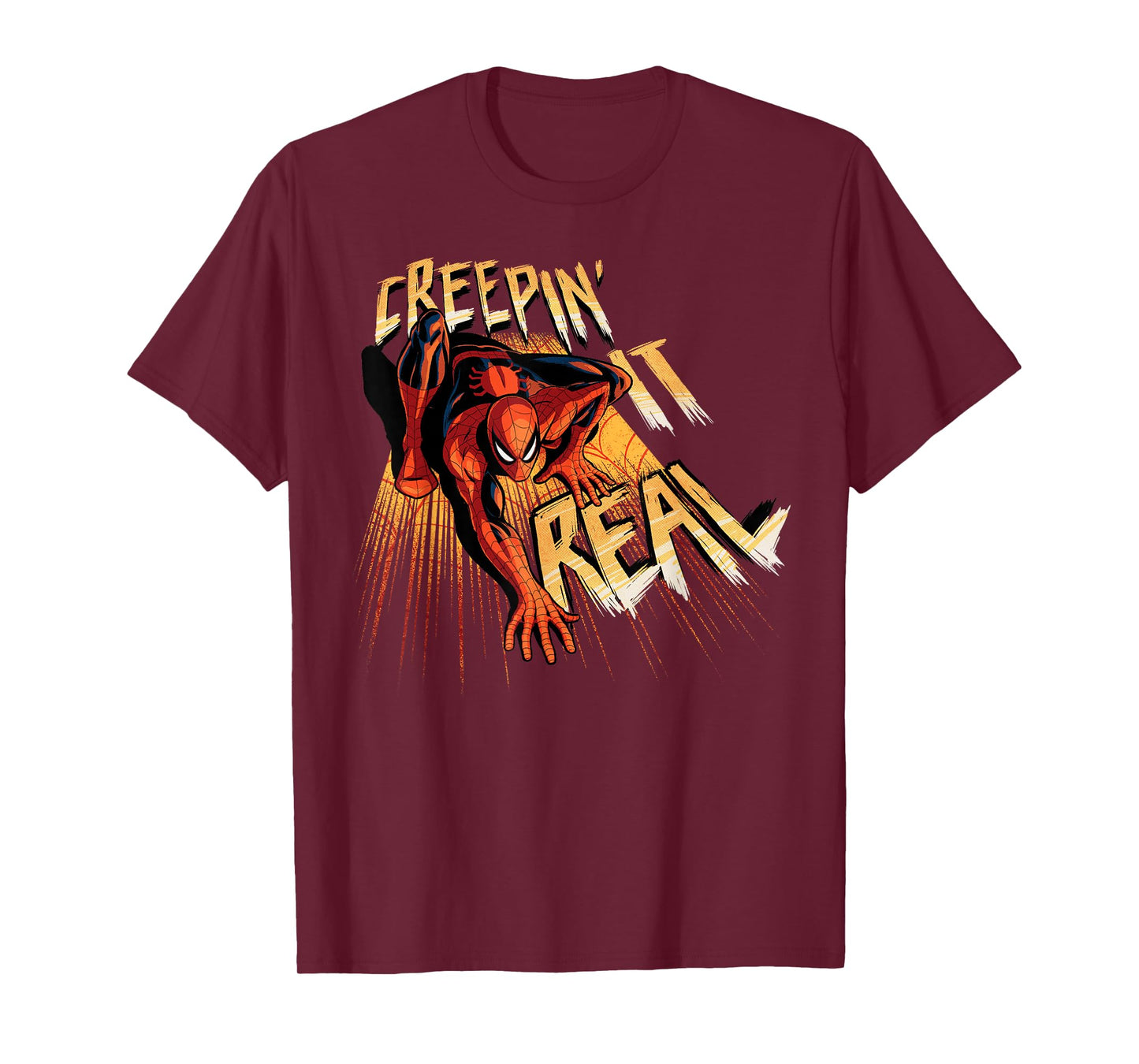 Marvel Super Heroes Spider-Man Creepin’ it Real Halloween T-Shirt