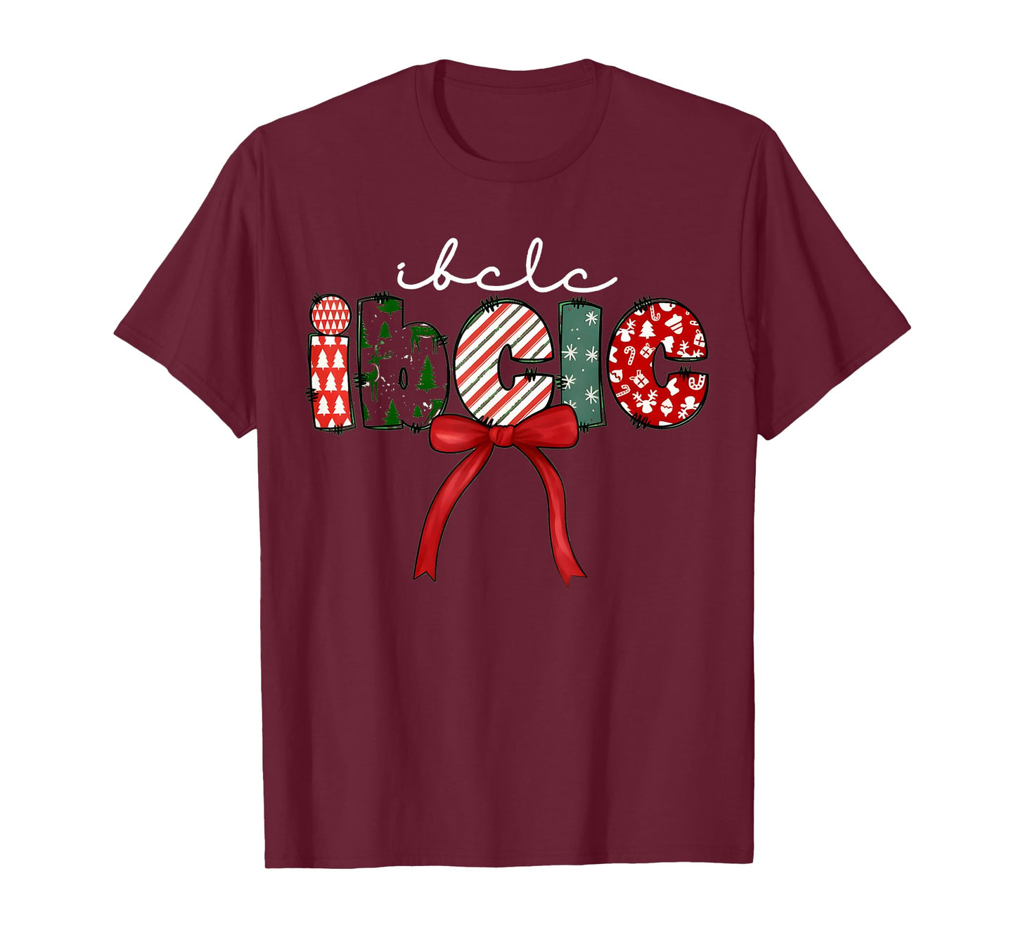 IBCLC Christmas Lactation Consultant Specialist Crew Neck T-Shirt