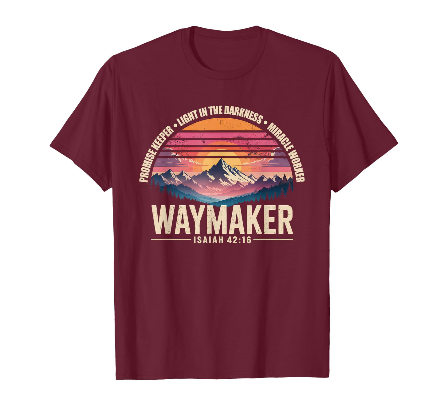 Waymaker Tshirt Promise Keeper Miracle Worker God Christian T-Shirt