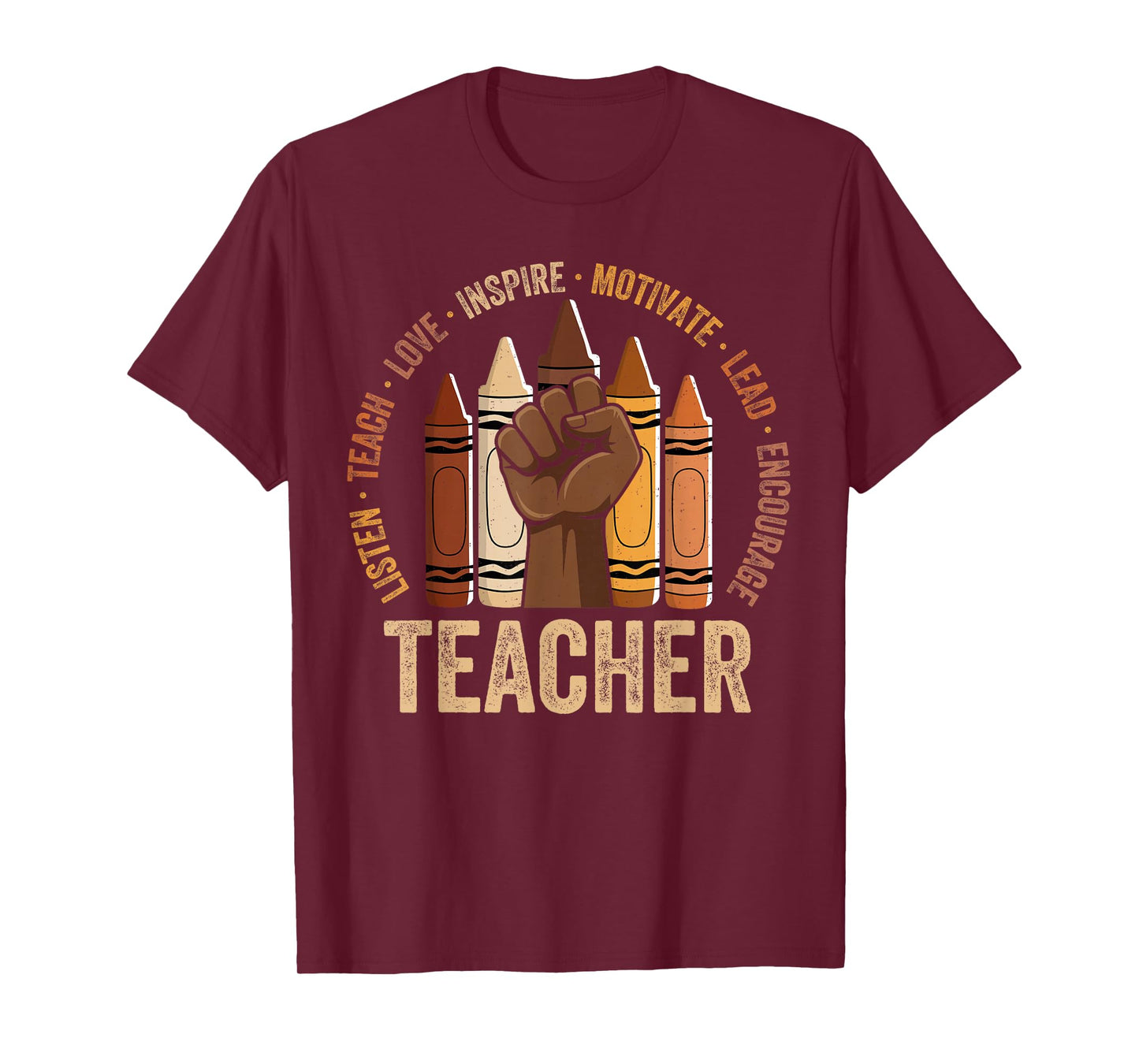 Melanin Teacher Black History African American Men Women T-Shirt