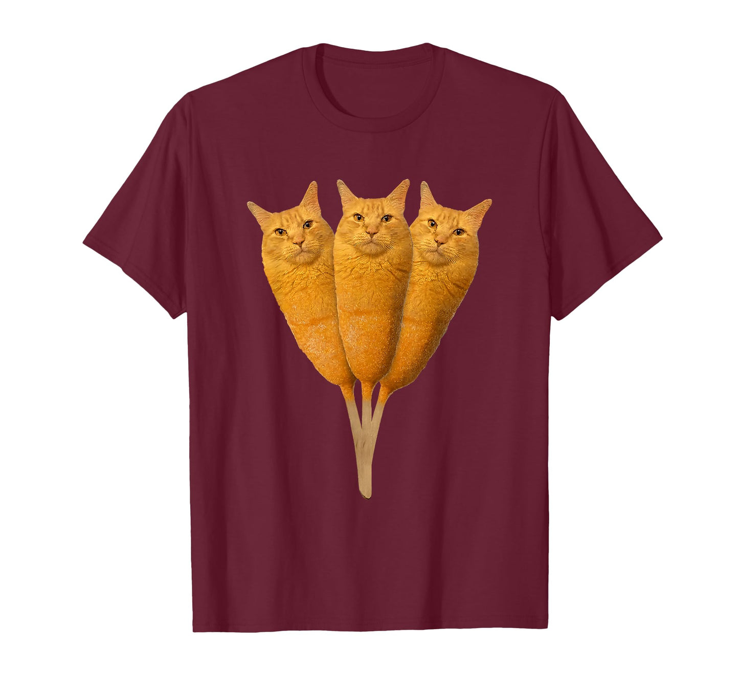 Corndog Cat Meme Silly Stupid Brainrot Funny Cat Lover T-Shirt