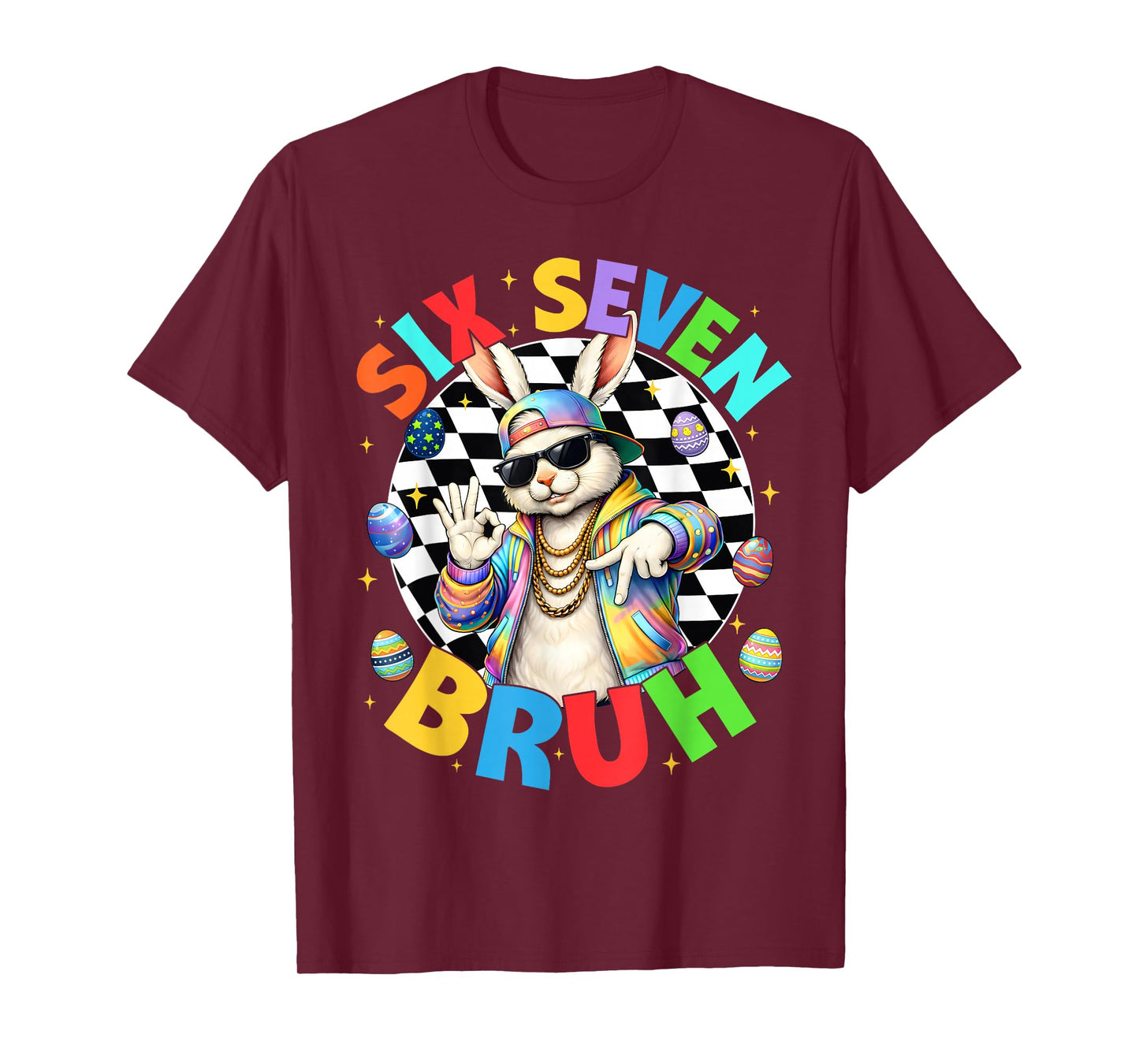 Bruh Cool Rabbit Hip Hop Bunny Easter Men Boy Kid T-Shirt
