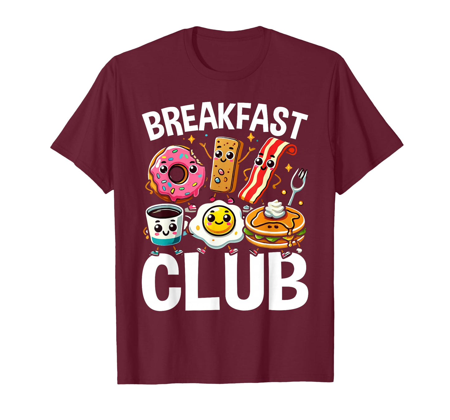 Breakfast Club Cute Kawaii Bfast Club Parody Funny Food Pun T-Shirt