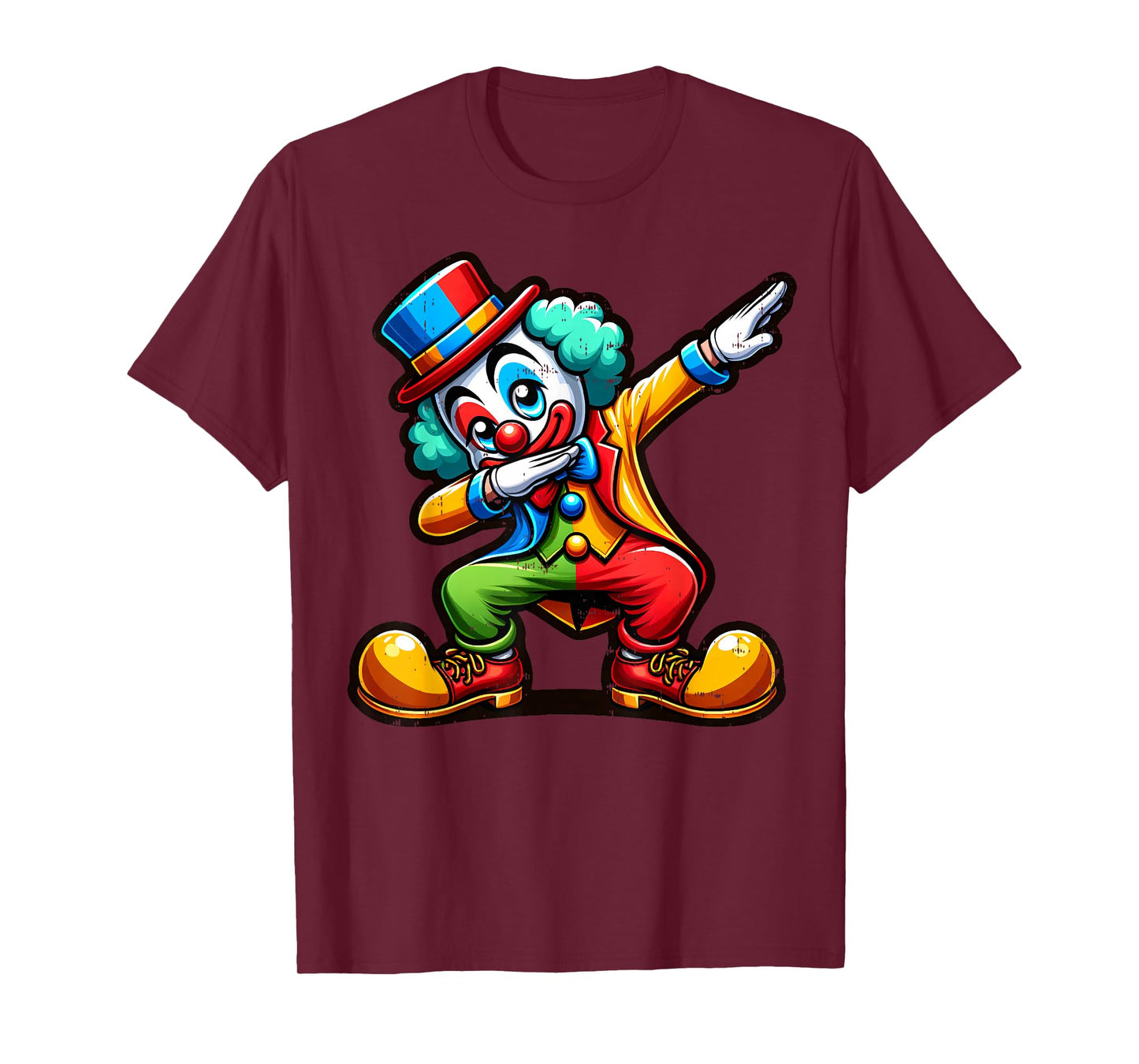 Clown Dabbing Funny Dancing Dab Boys Girls Kids T-Shirt