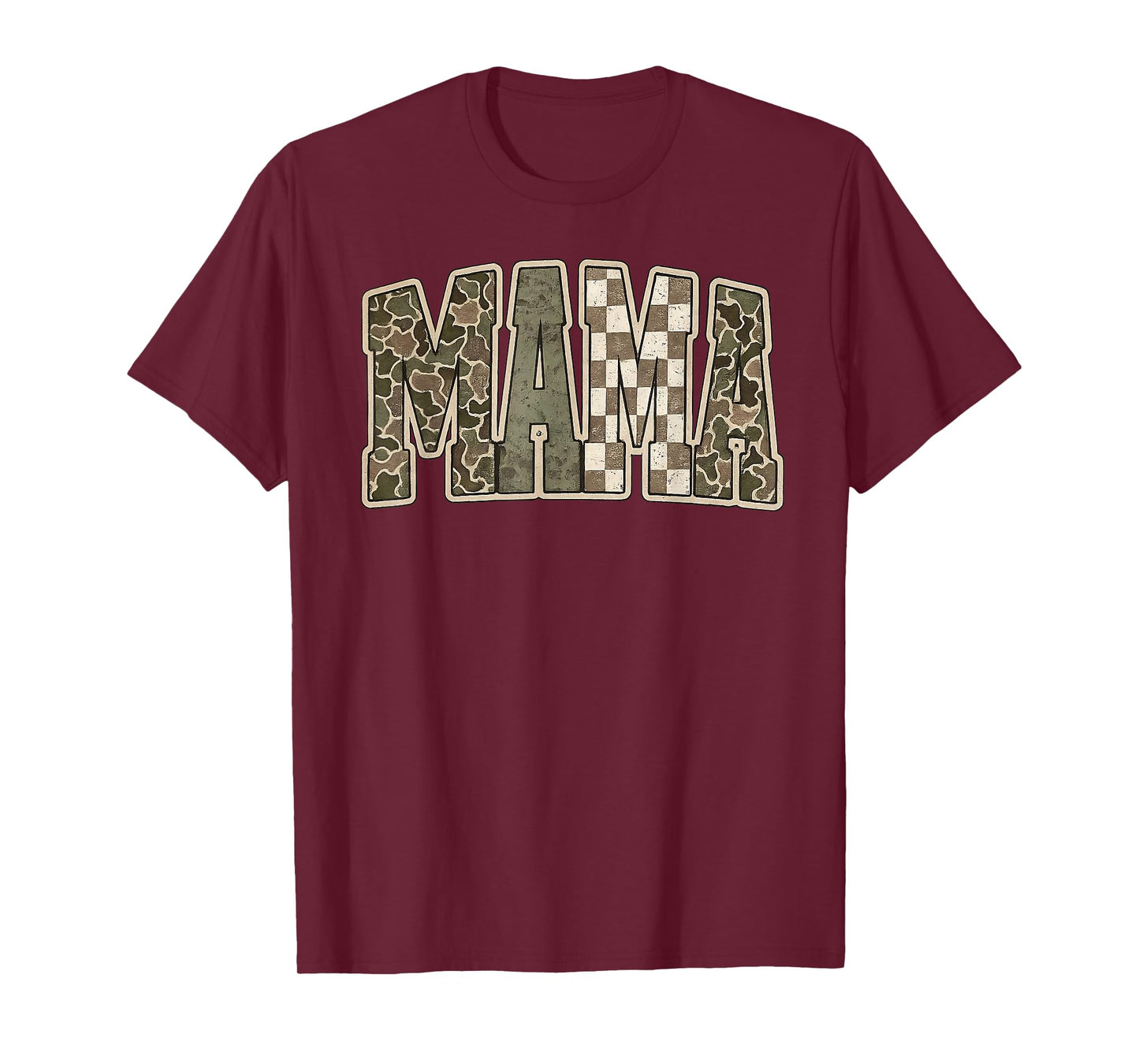 Mama Mommy Happy Mother's Day Mom Life Retro Camouflage T-Shirt