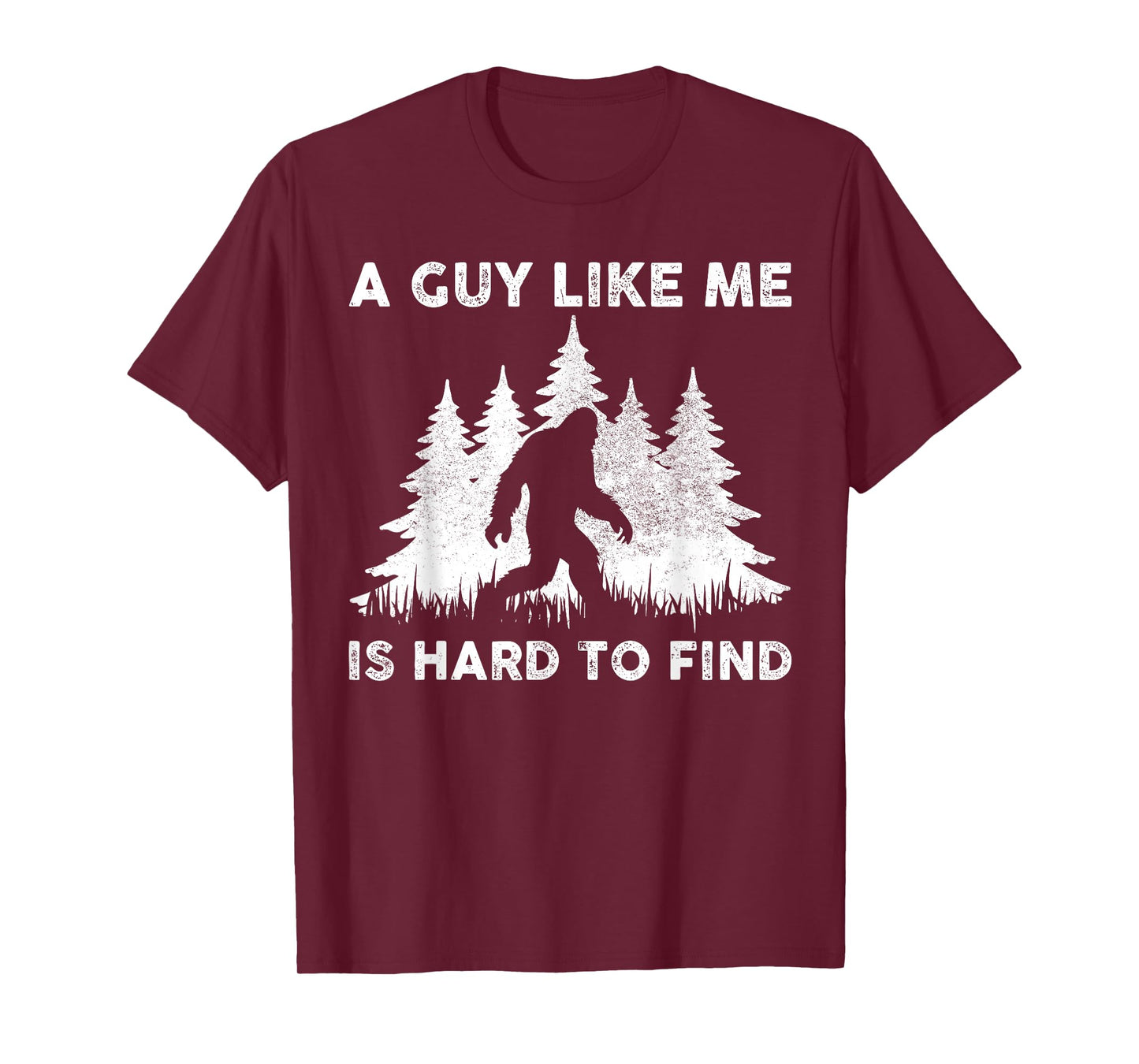 A Guy Like Me is Hard to Fight Retro Bigfoot Men Boy T-Shirt