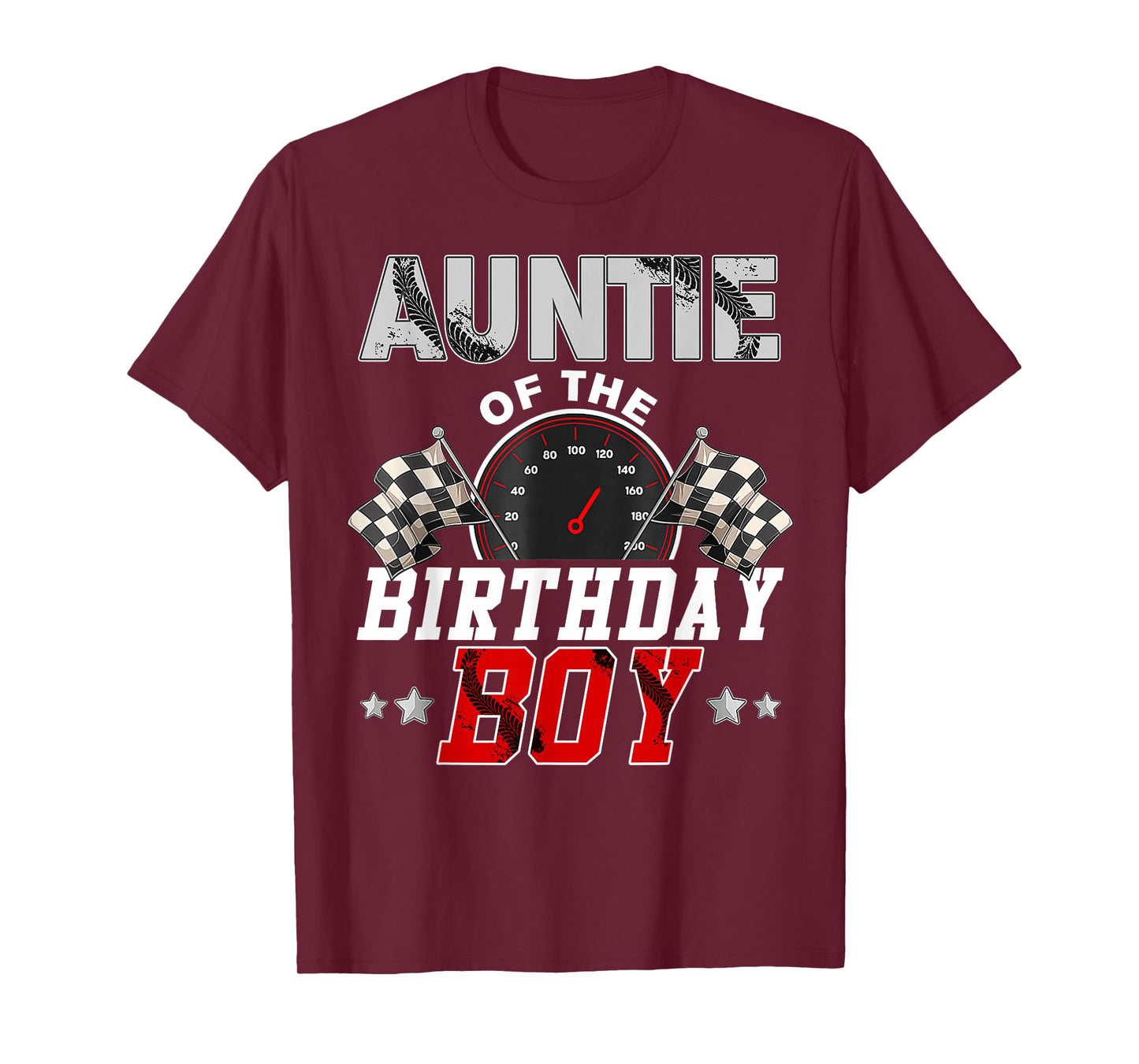 Auntie Of The Birthday Boy Race Car Racing Car Driver T-Shirt