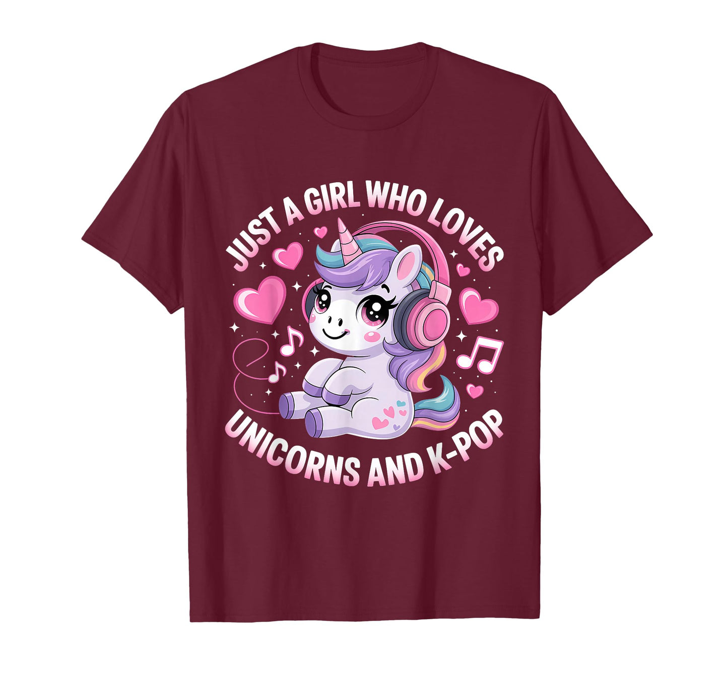 K-Pop Just A Girl Who Loves Unicorns and K-Pop K Pop Kpop T-Shirt