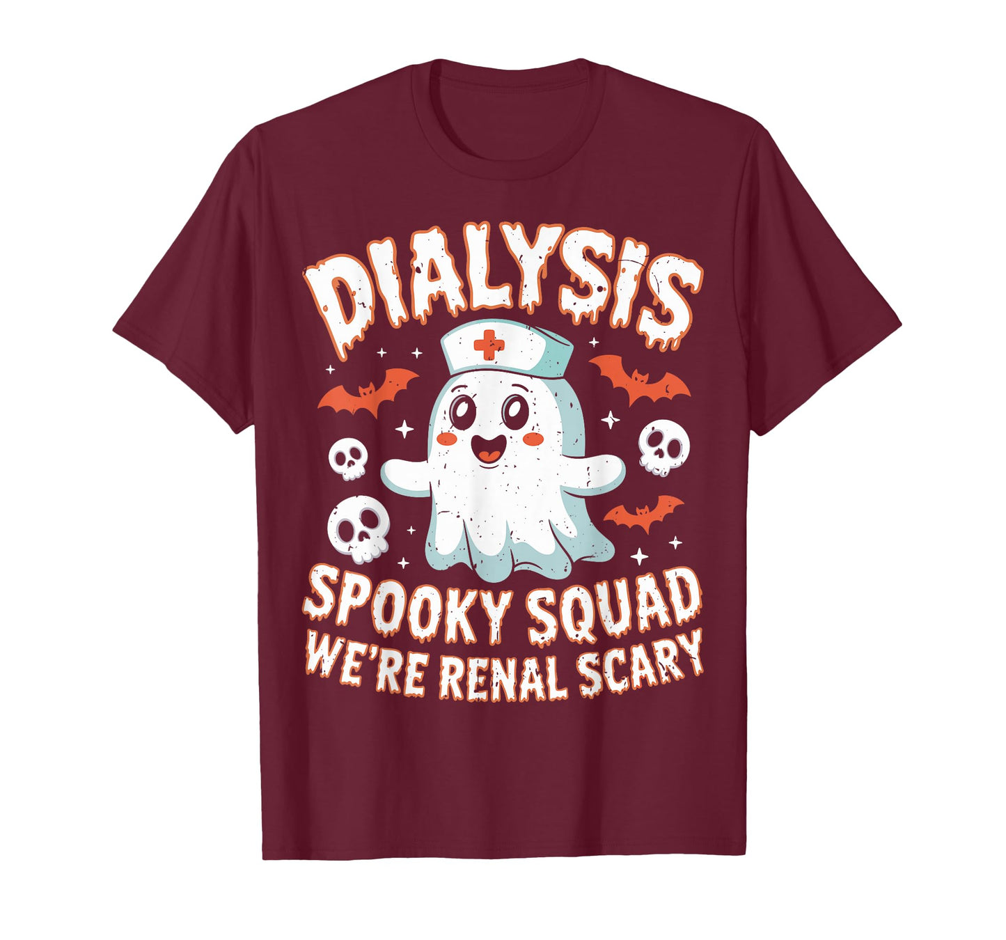 Dialysis Spooky Squad Renal Halloween Nephrology Nurse T-Shirt