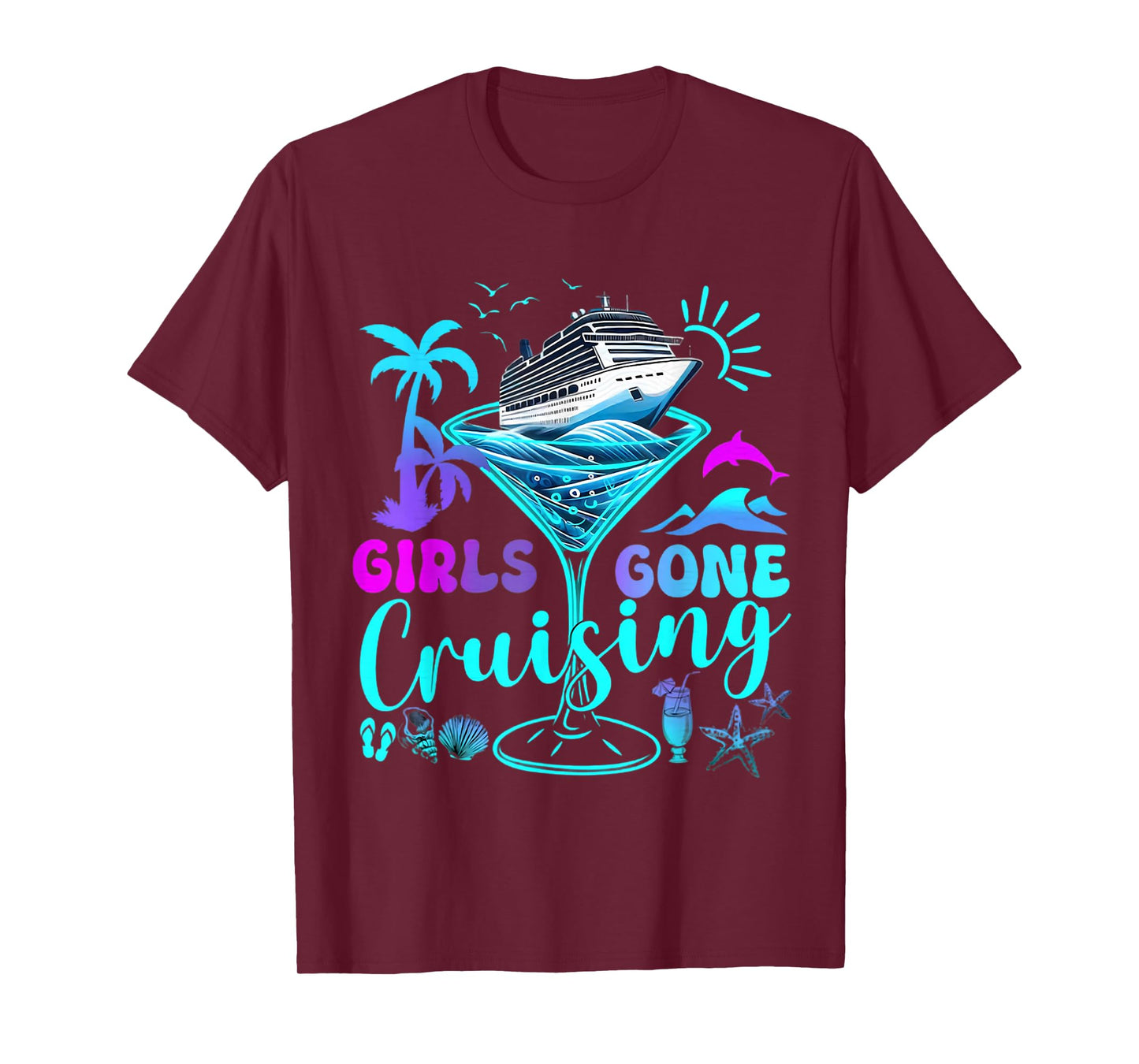 Girls Gone Cruising 2025 Vacation Trip Weekend Girl's Trip T-Shirt