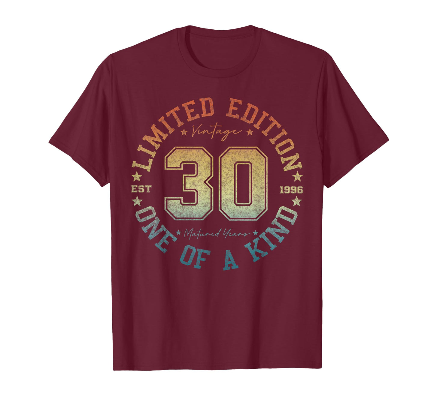 30 Year Old Gifts Vintage 1996 Limited Edition 30th Birthday T-Shirt