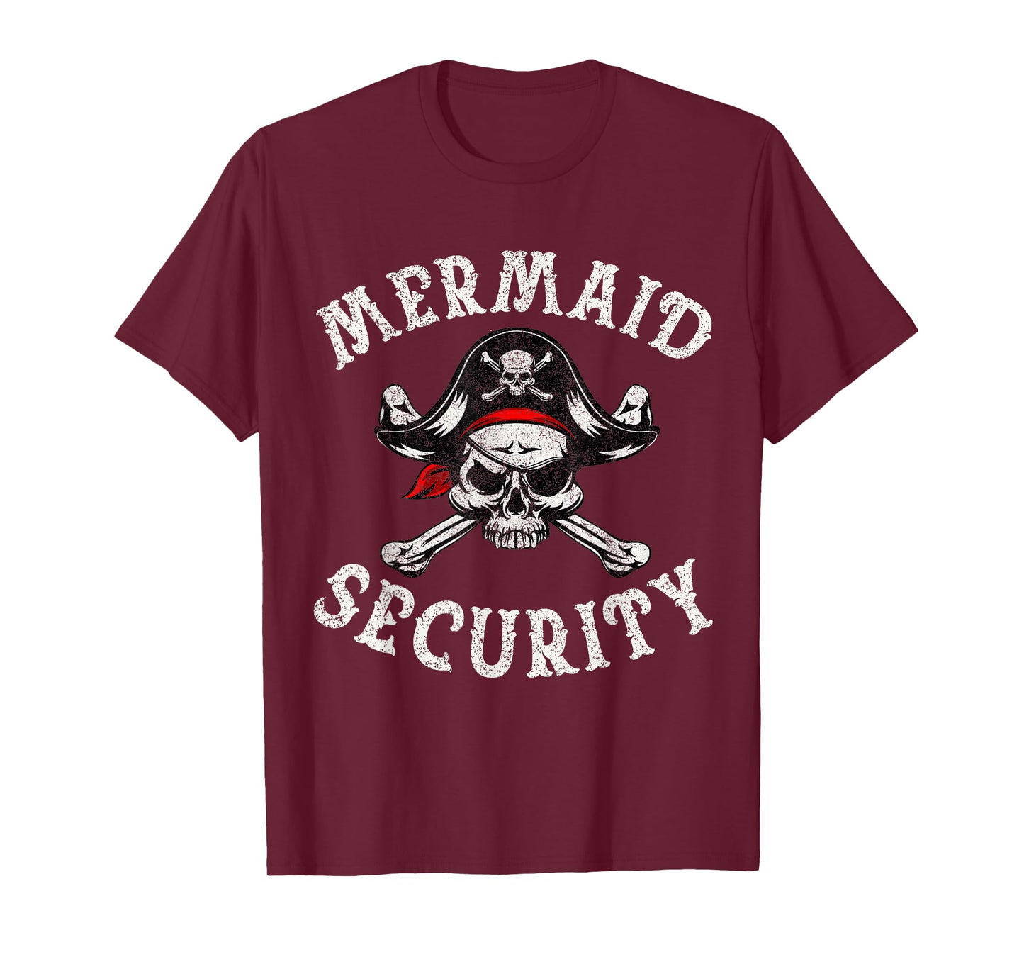 Mermaid Security Pirate Funny Dad Mermaid Family Costume T-Shirt