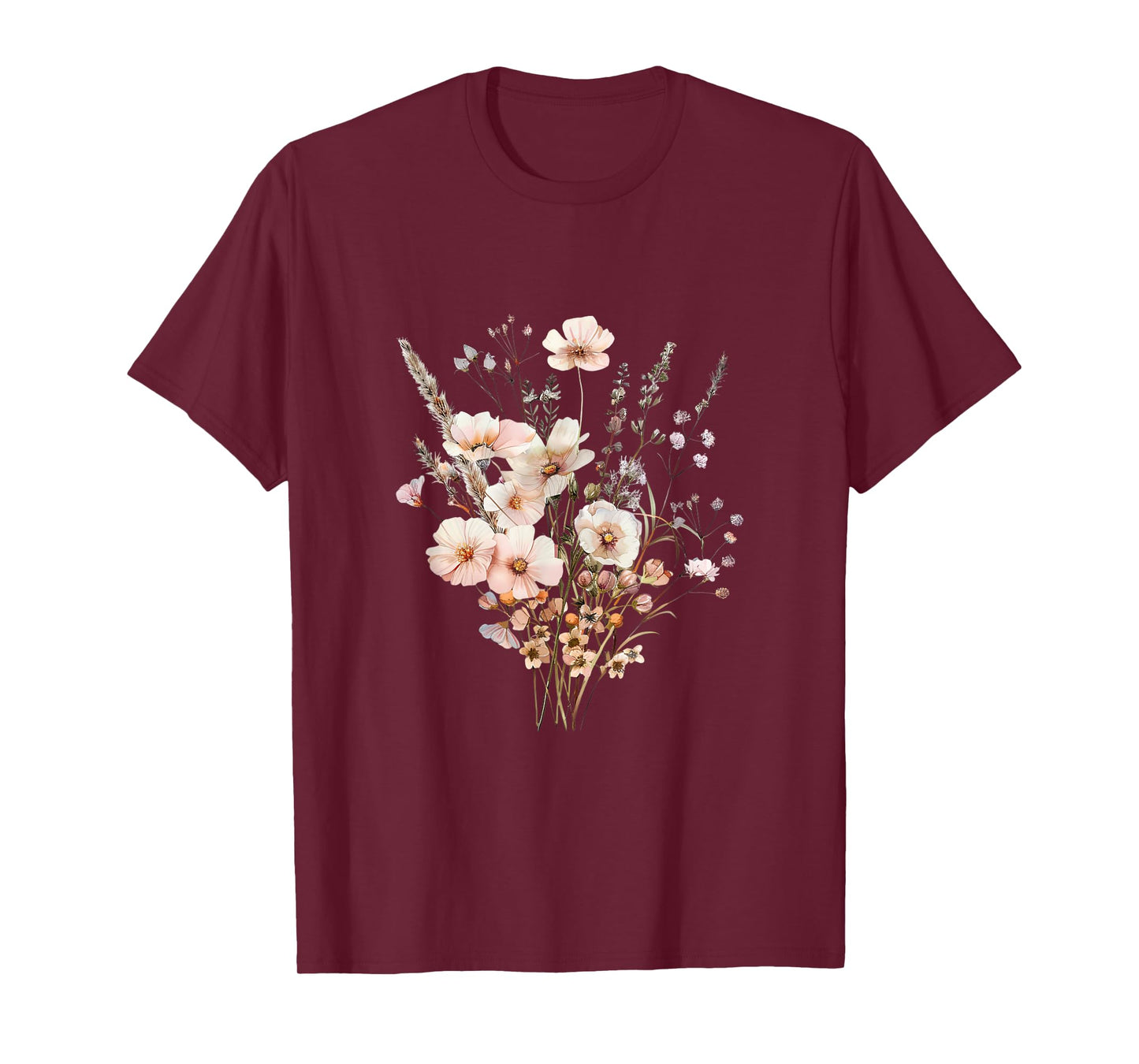Summer Flower Botanical Nature Lover Floral Art Wildflower T-Shirt for Men Women Kids