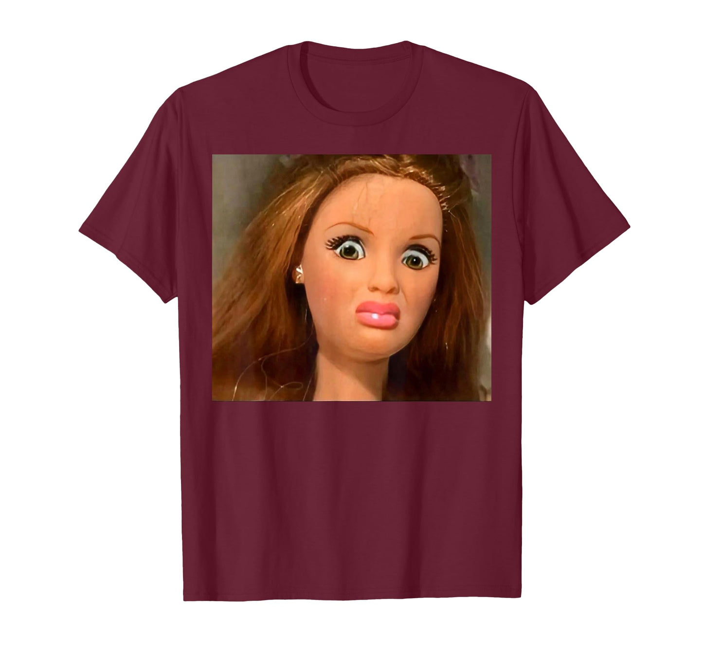 Funny Disgusting Doll face Meme Hilarious Sarcastic Gift Tee T-Shirt