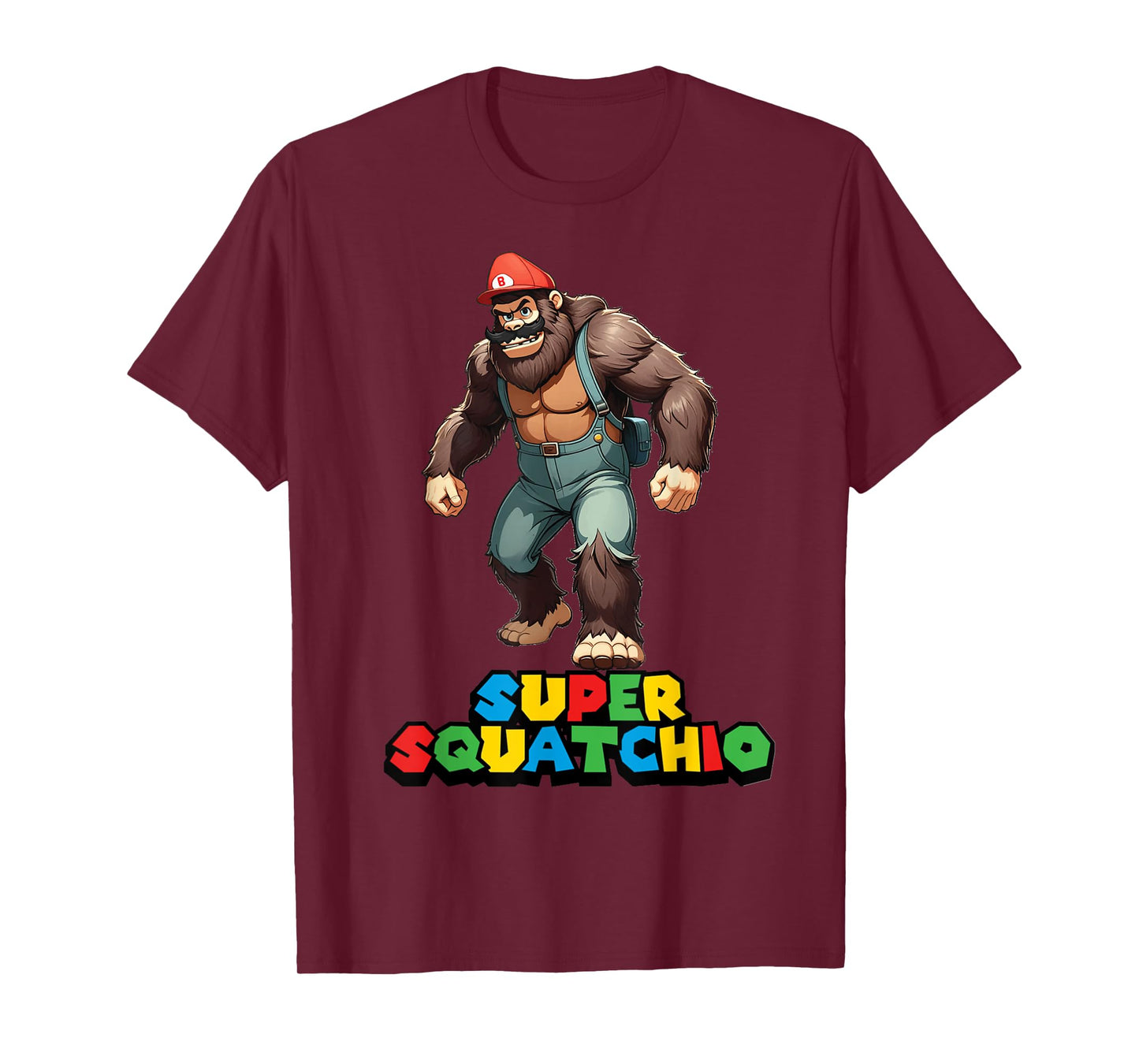 cute sasquatch Bigfoot Gamer Gaming kids boys girls toddler T-Shirt