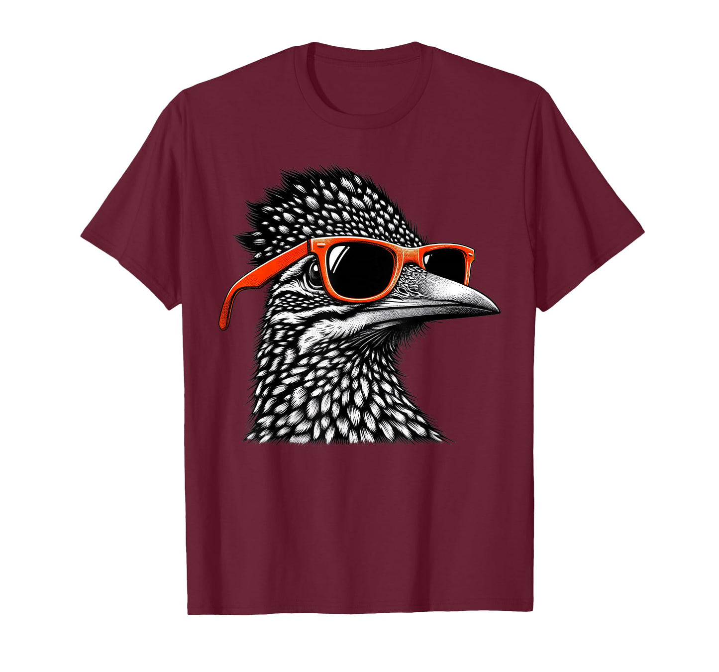 Cool Roadrunner Bird Wearing Sunglasses Graphic Art T-Shirt