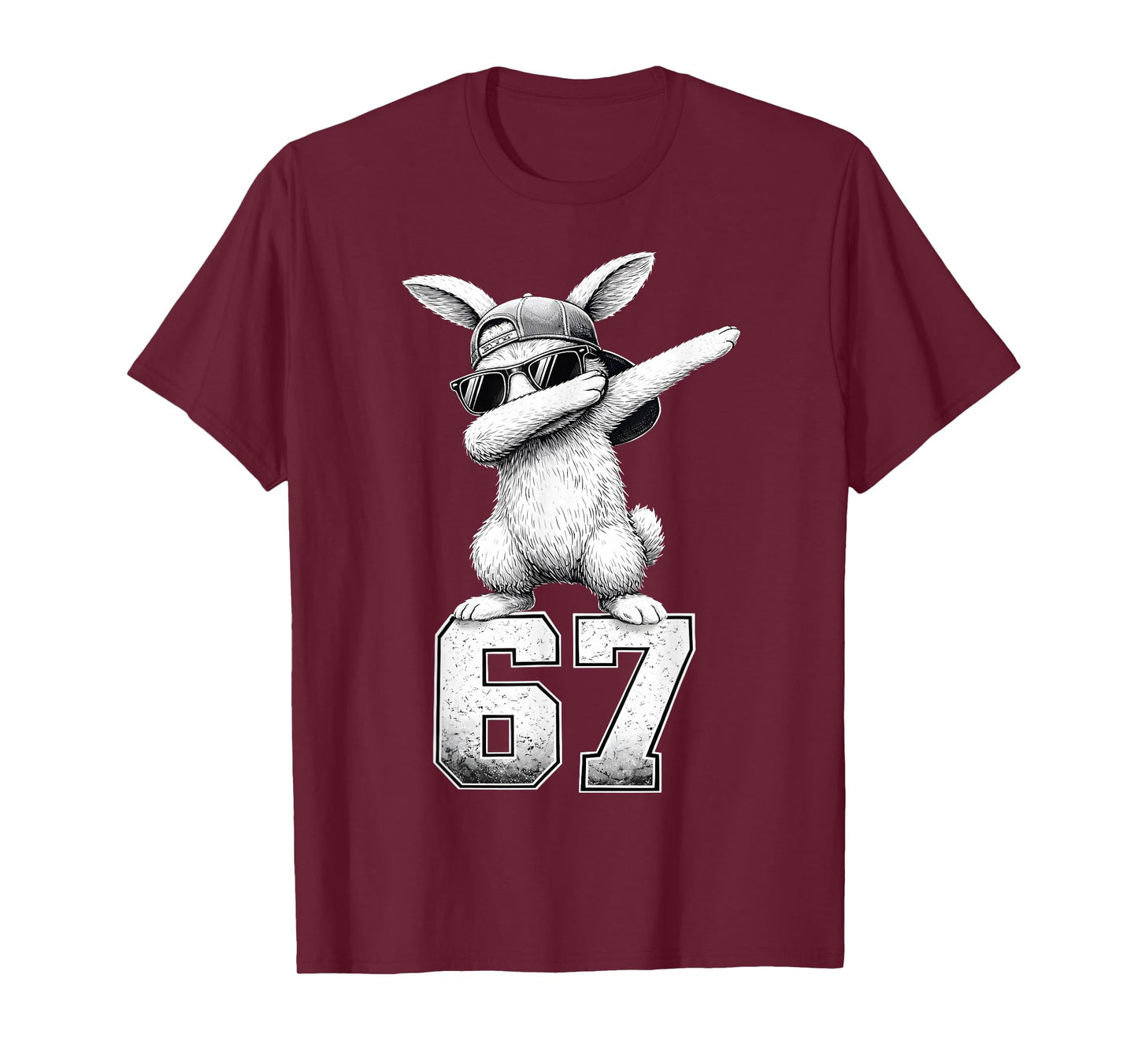 Retro Funny Rabbit Bunny Hip Hop Easter Men Boy Toddler Kid T-Shirt