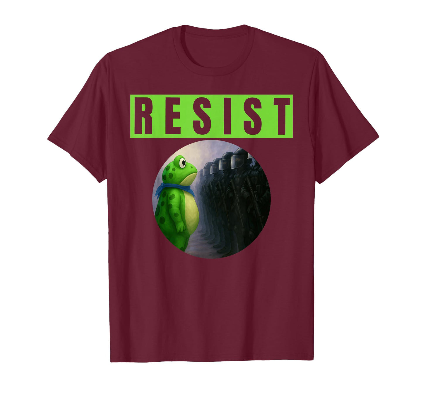 Portland Frog Protest Funny Political Satire Activism Resist T-Shirt