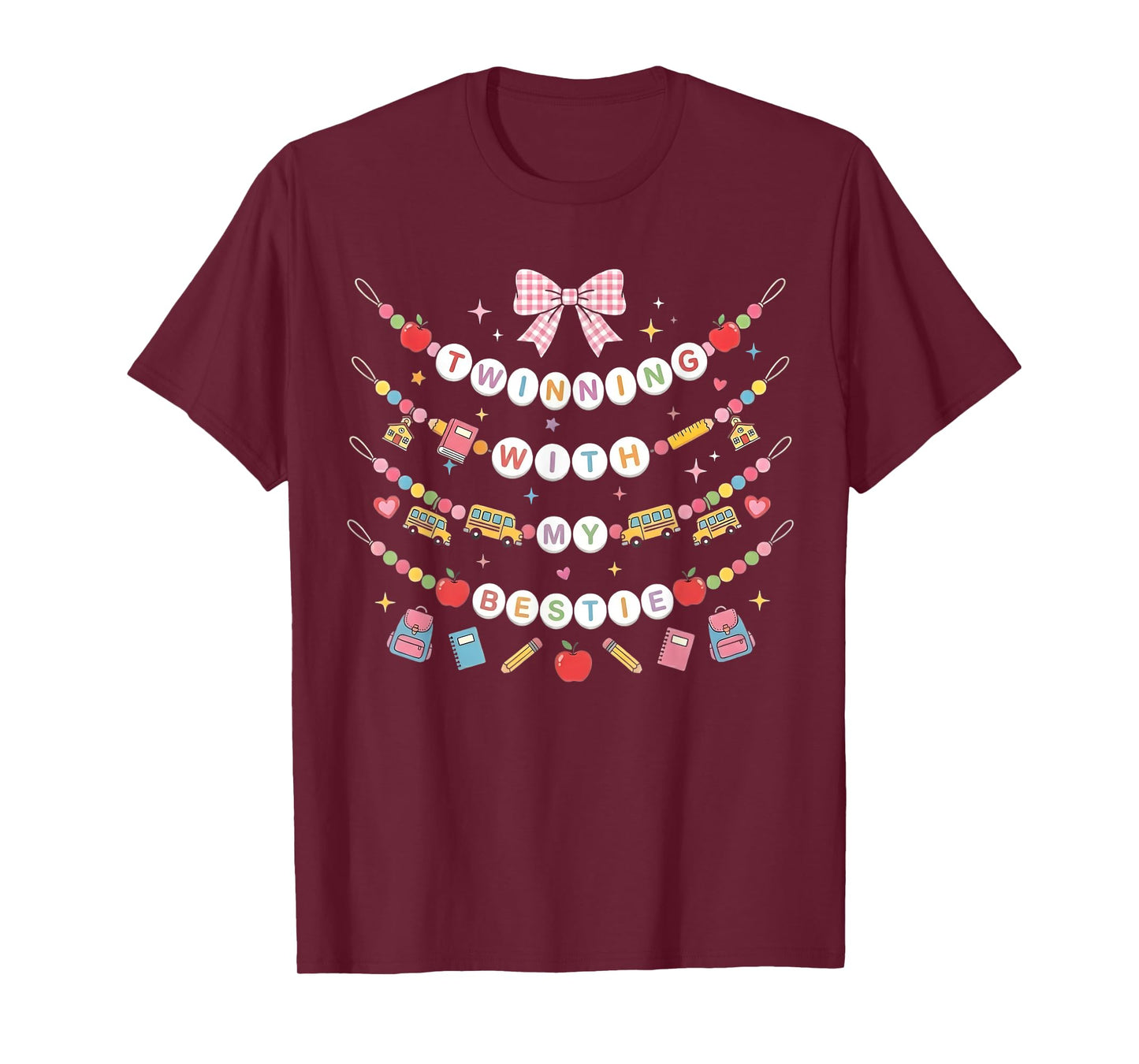 Twinning with My Bestie Matching for Best Friend Bestie Girl T-Shirt