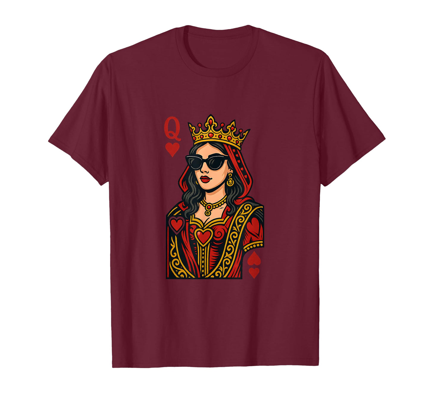 Queen of Hearts Girls Valentine's Day Mother's Day T-Shirt