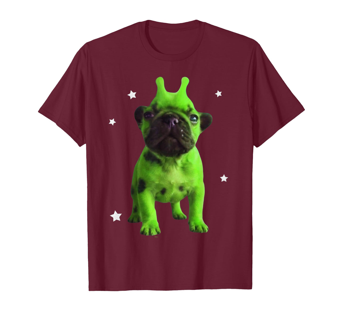 Alien Dog Meme Retro Silly Dog Vintage Space Pibble Funny T-Shirt