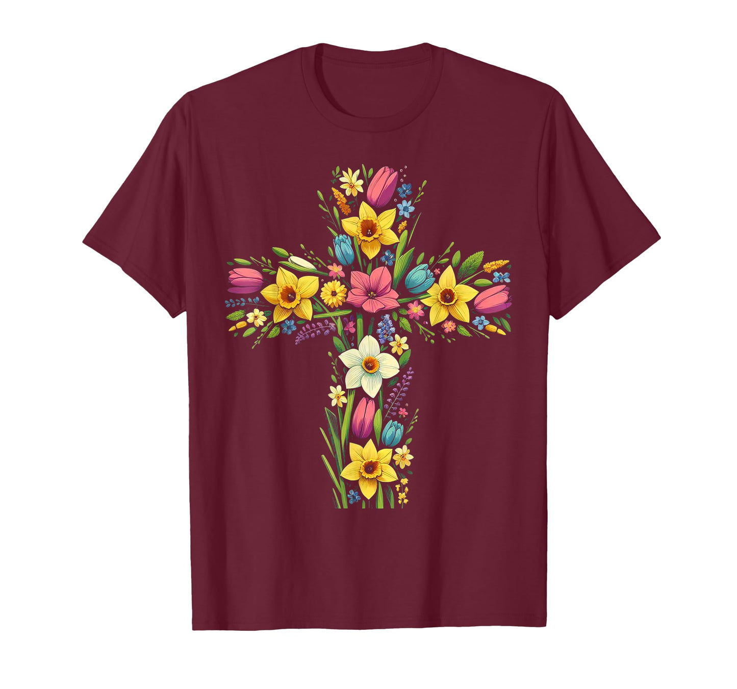 Christian Religious Cross Jesus Christ Faith and Worship T-Shirt