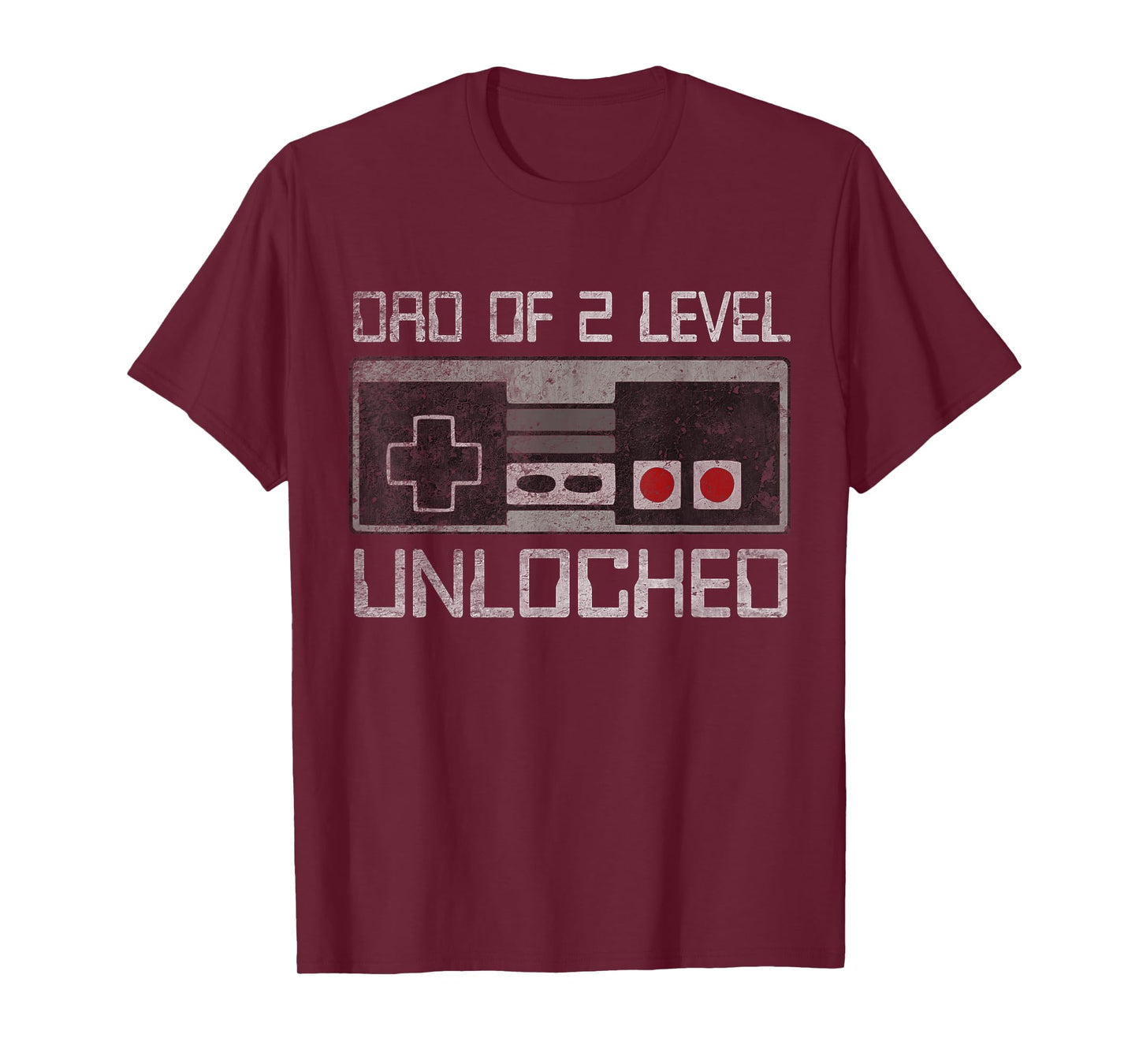 Daddy Again Leveled Up To Dad Of 2 Level Unlocked Father Day T-Shirt