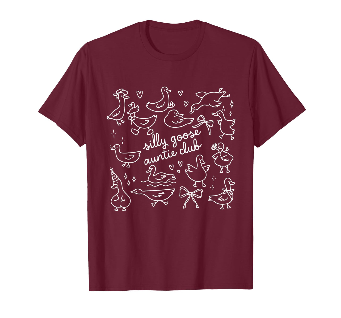 Aunt Silly Goose Auntie Club Pregnancy for Women Funny T-Shirt