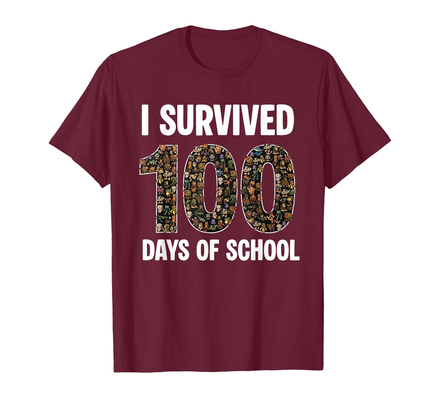 100 Days of School Funny Brain Rot Italian Brainrot Boy Kids T-Shirt