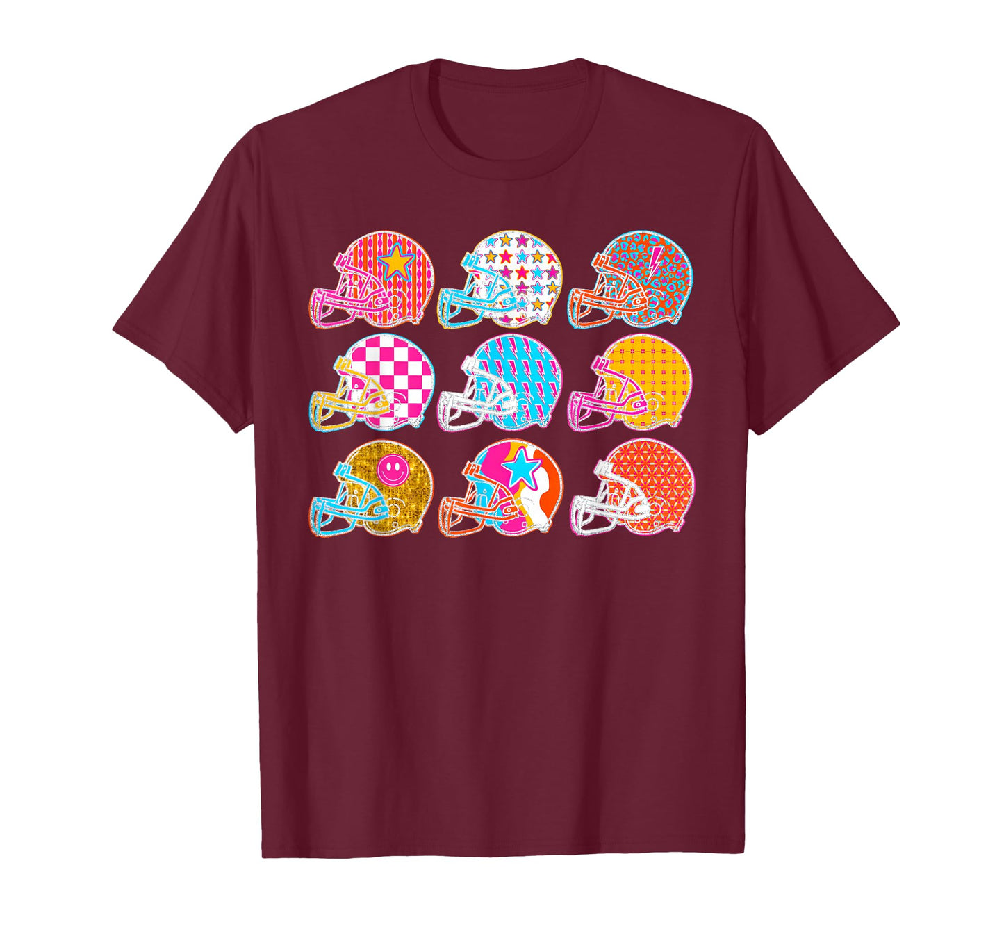 Touchdown American Football Game Day Thanksgiving Helmet T-Shirt