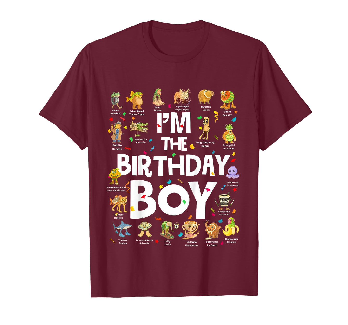 Kids Funny I'm The Birthday Boy Bday Italian Meme T-Shirt