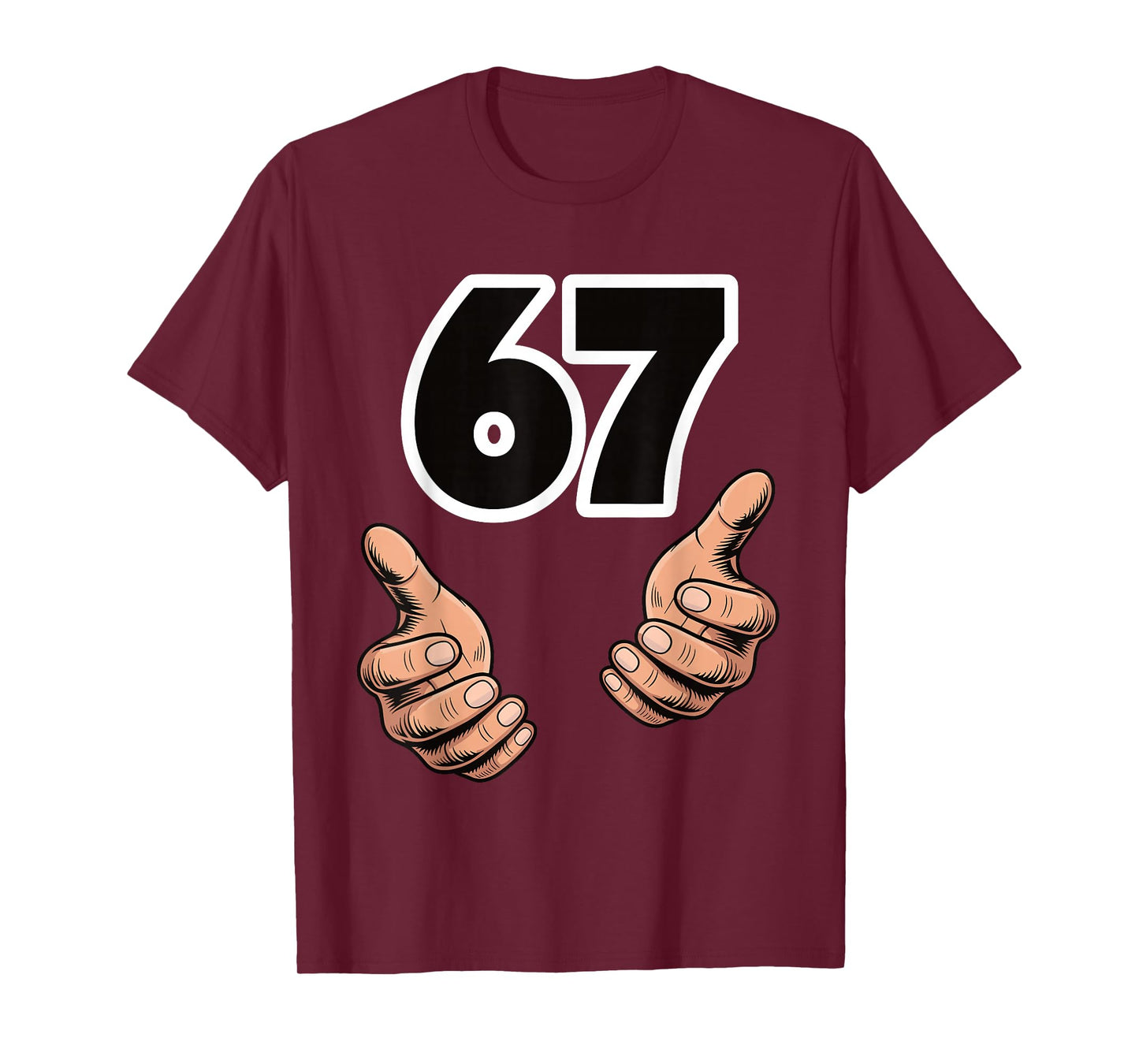 Funny 6 7 Meme Gen Alpha Slang Six Seven T-Shirt