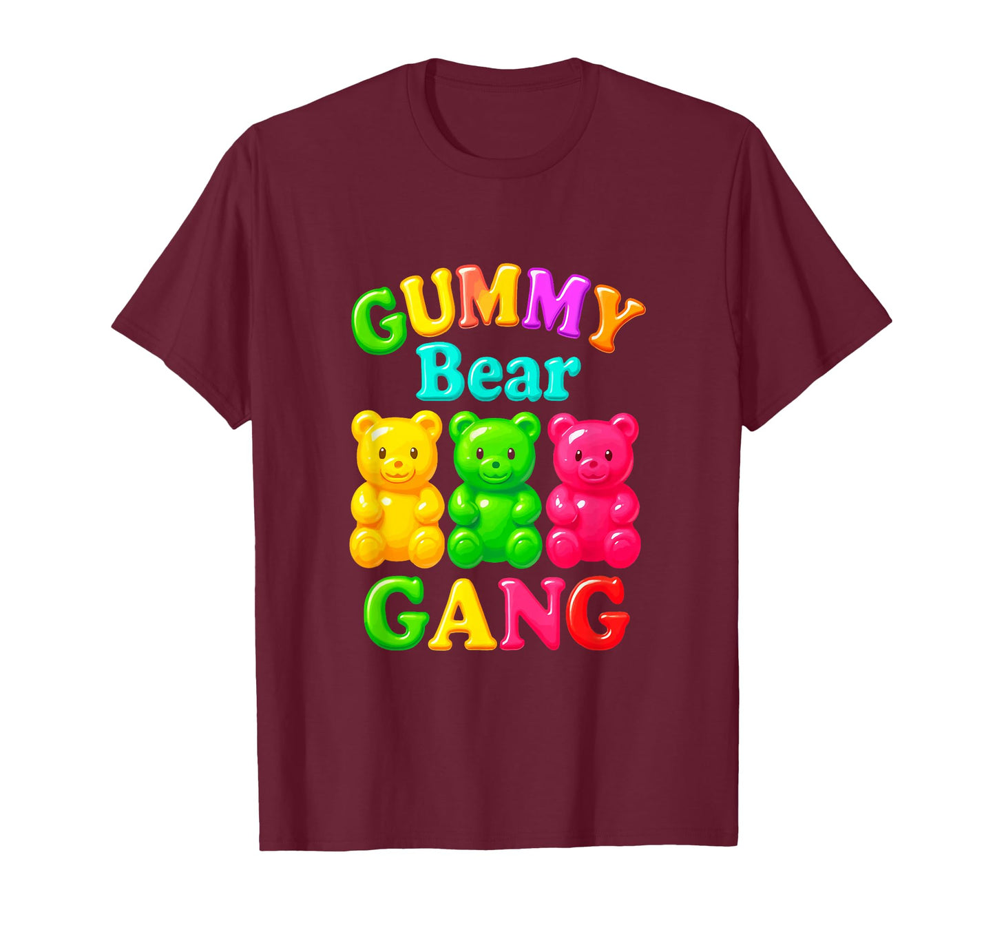 Gummy Bear Gang Funny Candy Lovers Girls Kid Squad Team T-Shirt