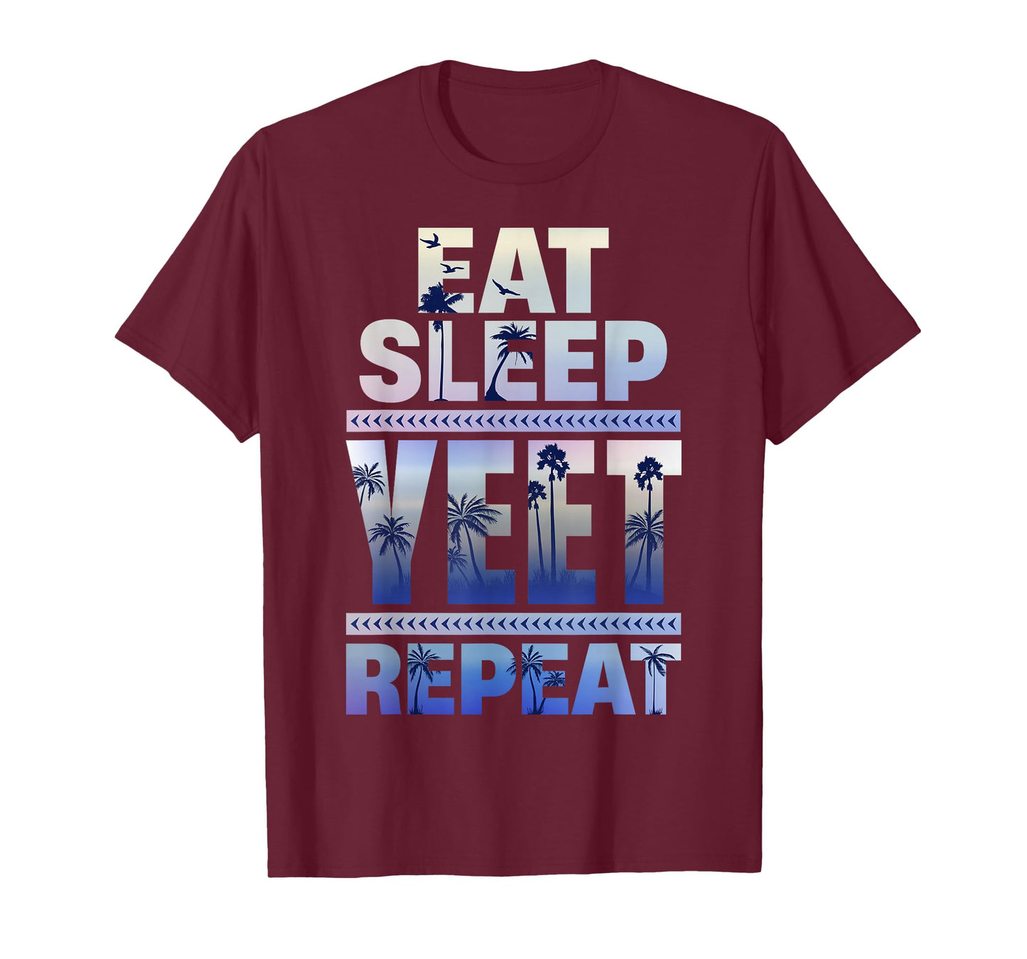 Funny Eat Sleep Yeet Repeat Retro Quote T-Shirt