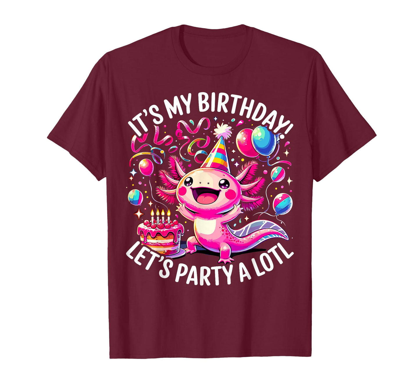 Birthday Axolotl Party T-Shirt