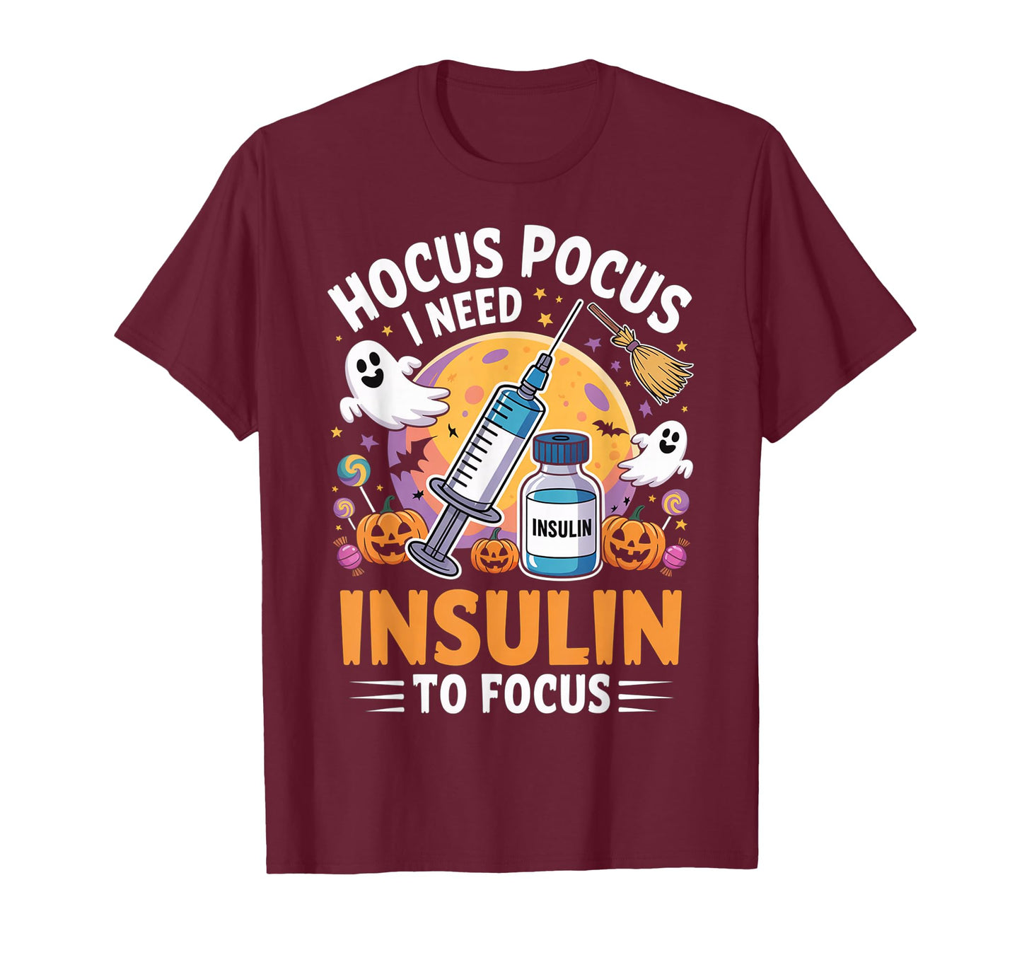 Type 1 Diabetes Hocus Pocus I Need Insulin to Focus Boys T-Shirt