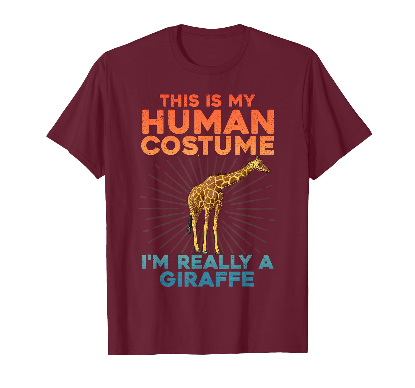 Cool Giraffe Art For Men Women Kids Toddler Giraffe Costume T-Shirt