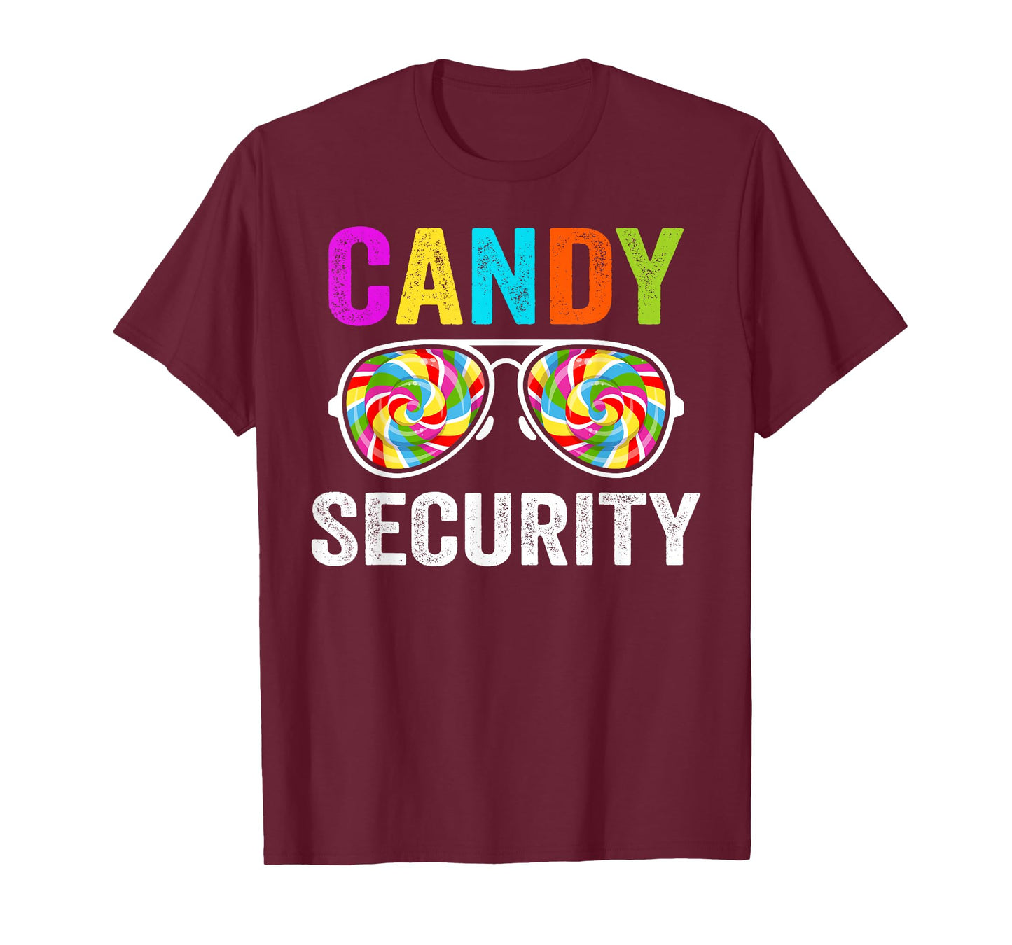 Candy Security Halloween Costume Funny Birthday Family Party T-Shirt