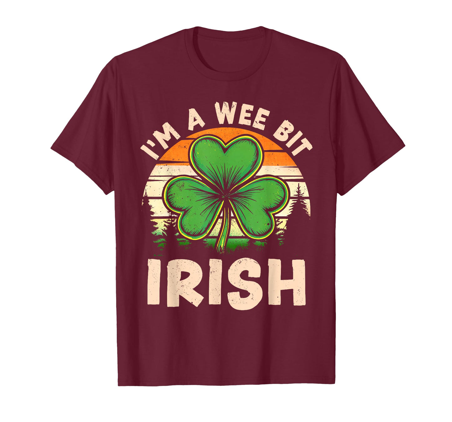I'm A Wee Bit Irish St Patricks Day Lucky Shamrock Boy Girl T-Shirt