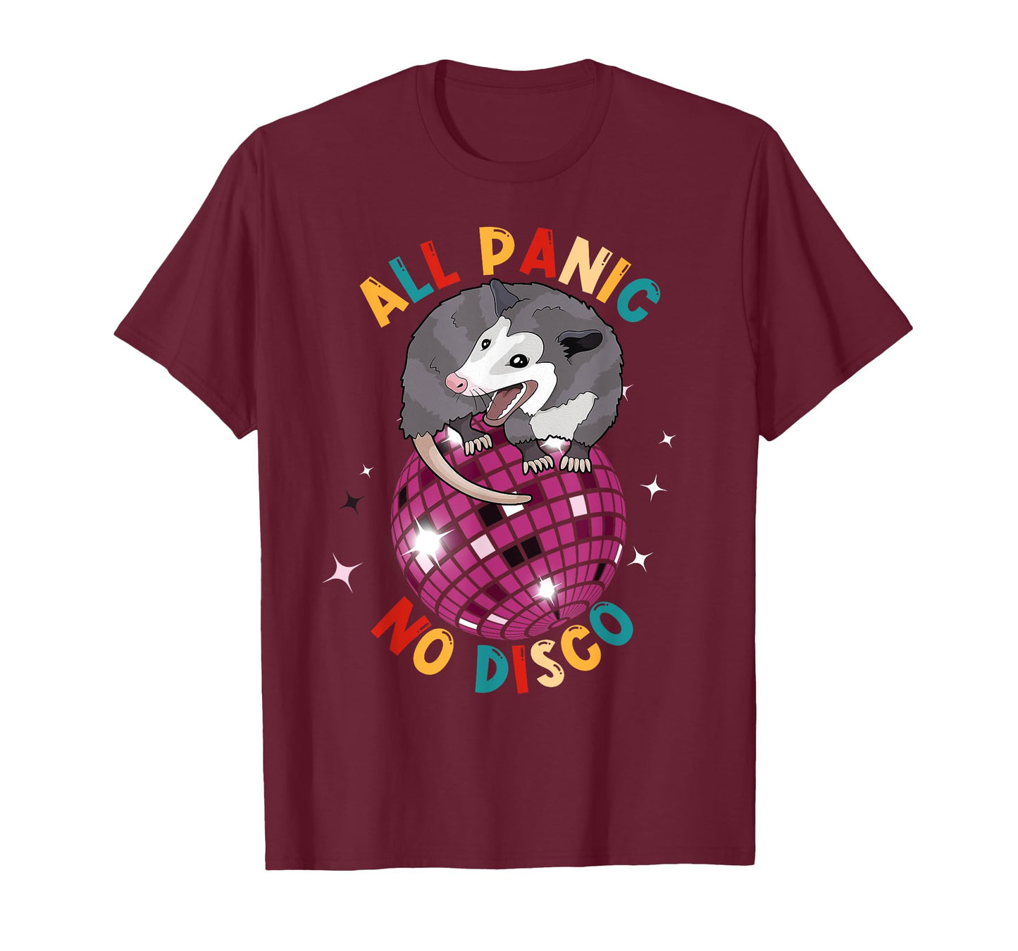 Opossum All Panic No Disco Funny Possum Scream Men Women Kid T-Shirt